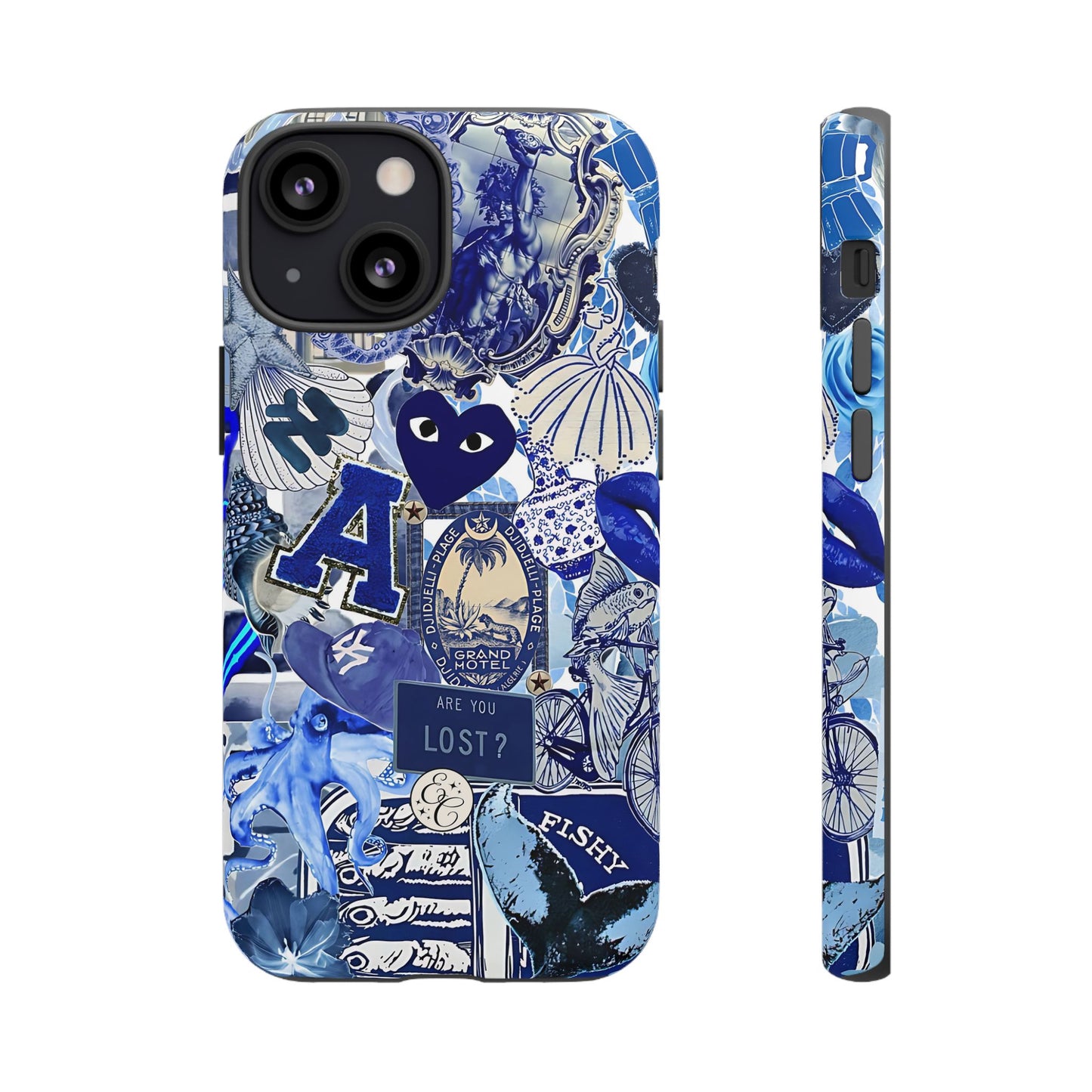 Blue Collage Tough Phone Case