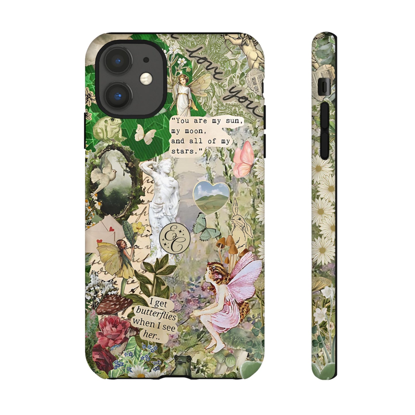 Vintage Botanical Collage Tough Phone Case