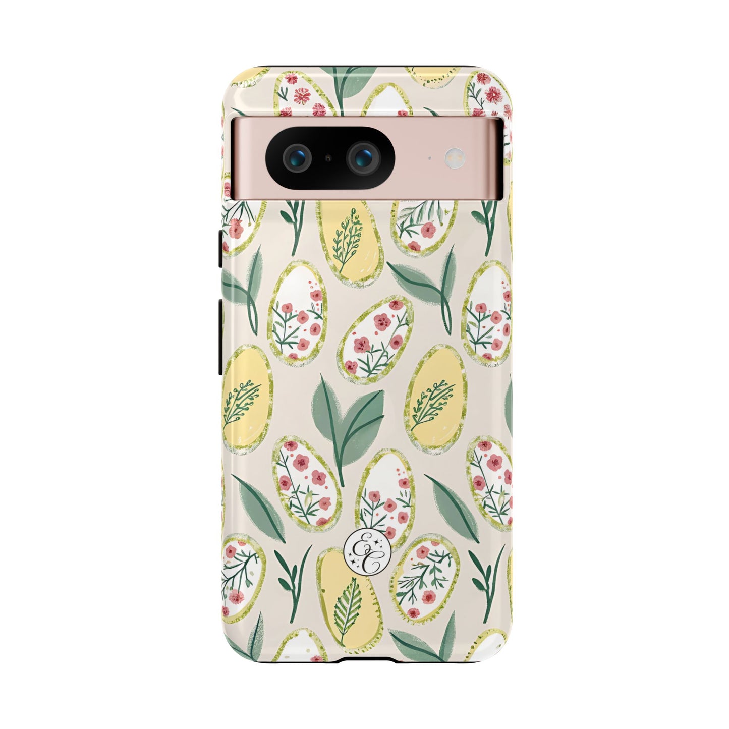 Floral Easter Egg Pattern Tough Phone Case
