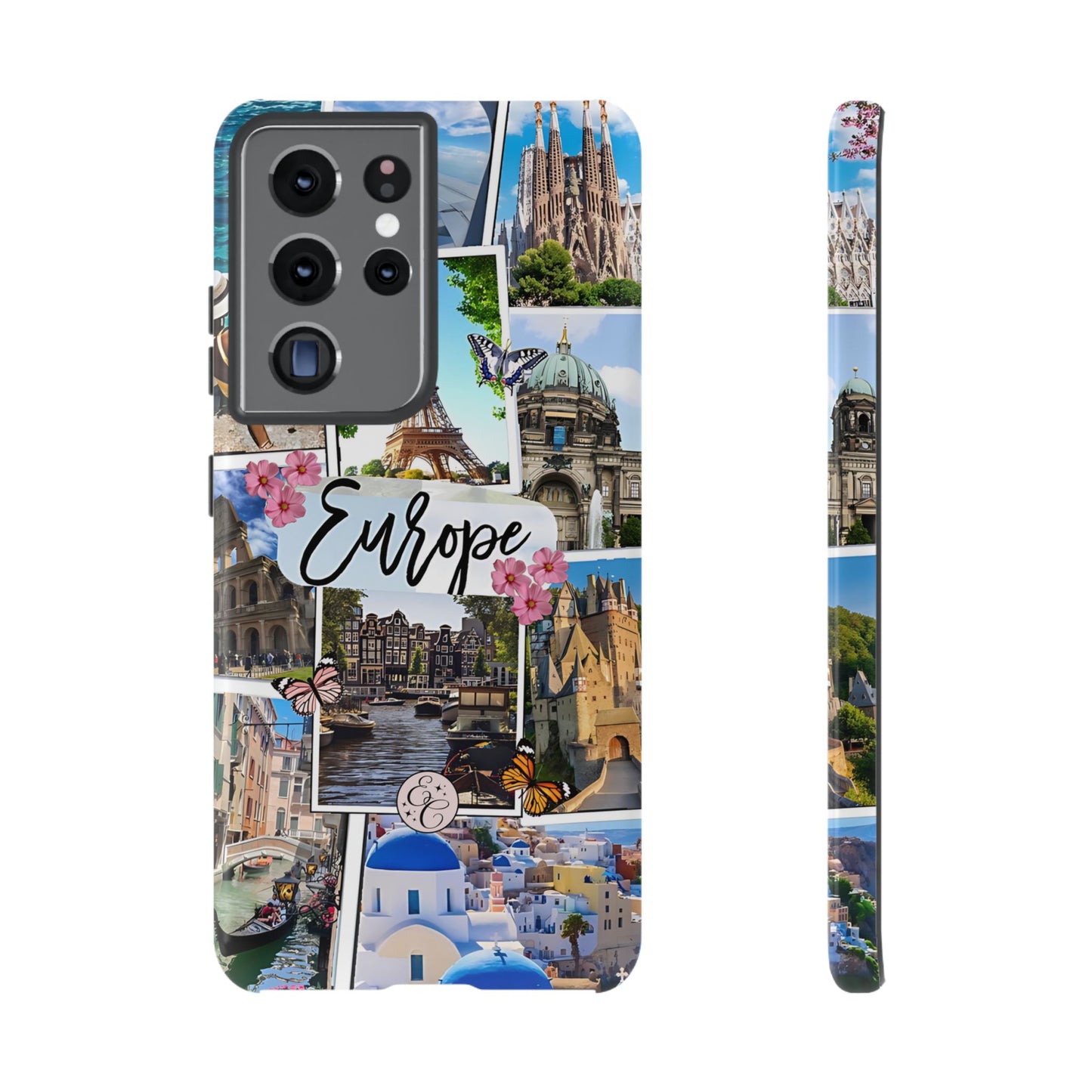 Europe Travel Collage Tough Phone Case