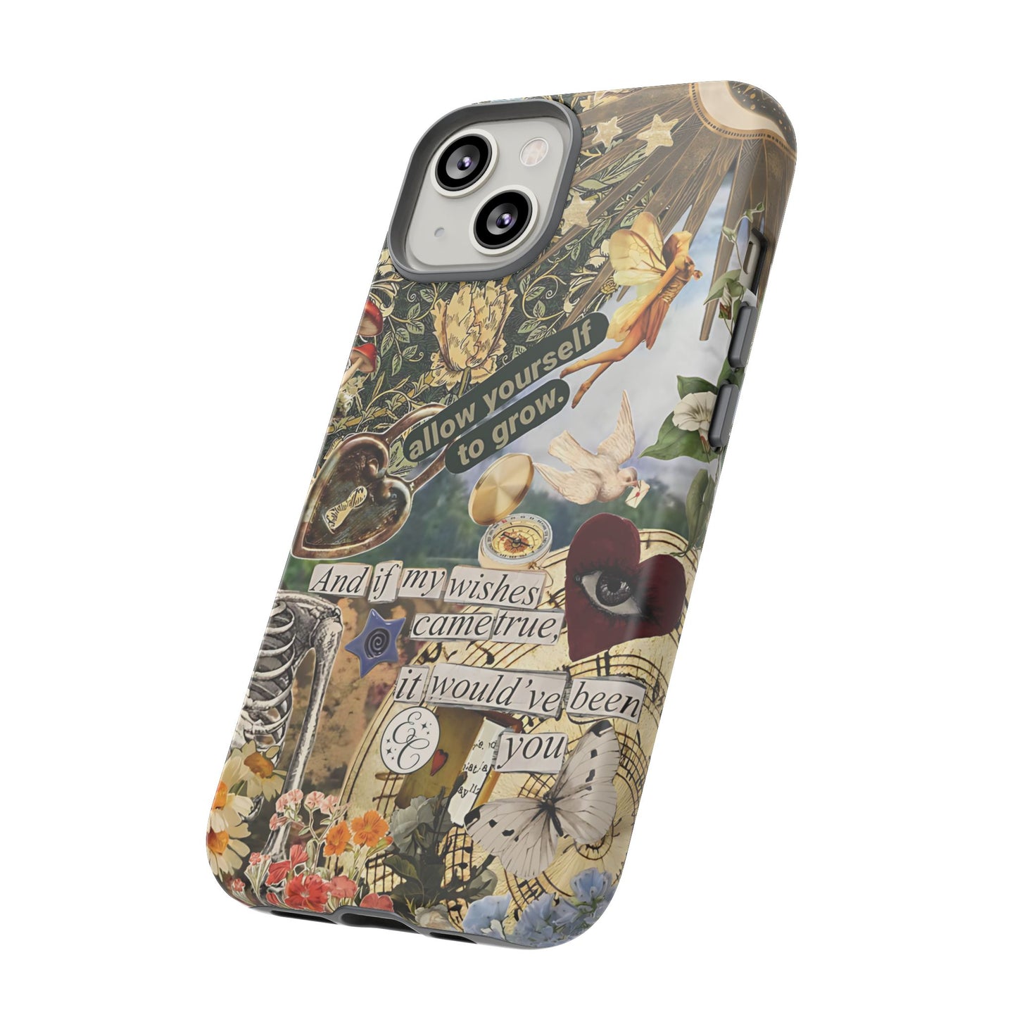 Vintage Cottage Collage Tough Phone Case