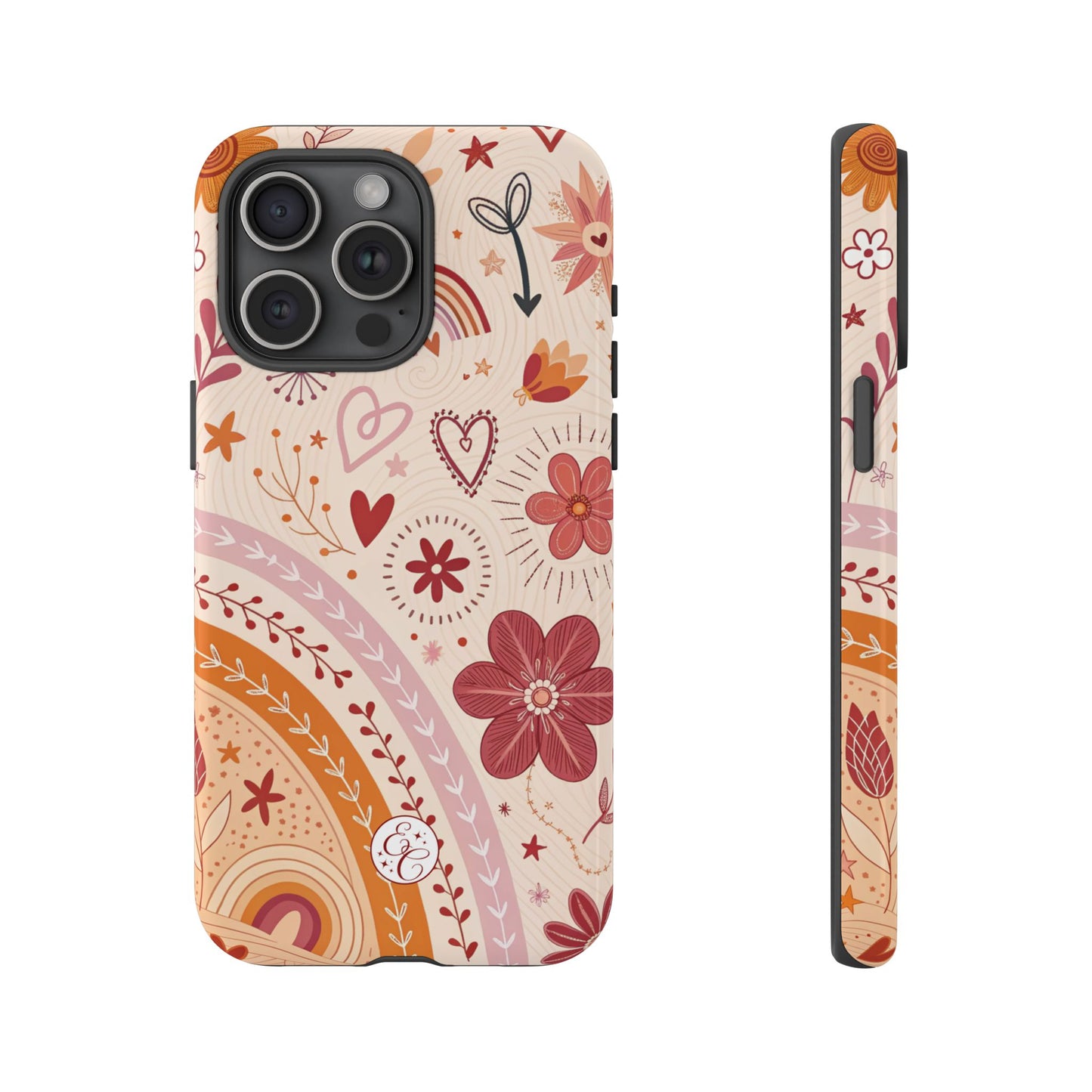 Lesbian Boho Doodle Tough Phone Case