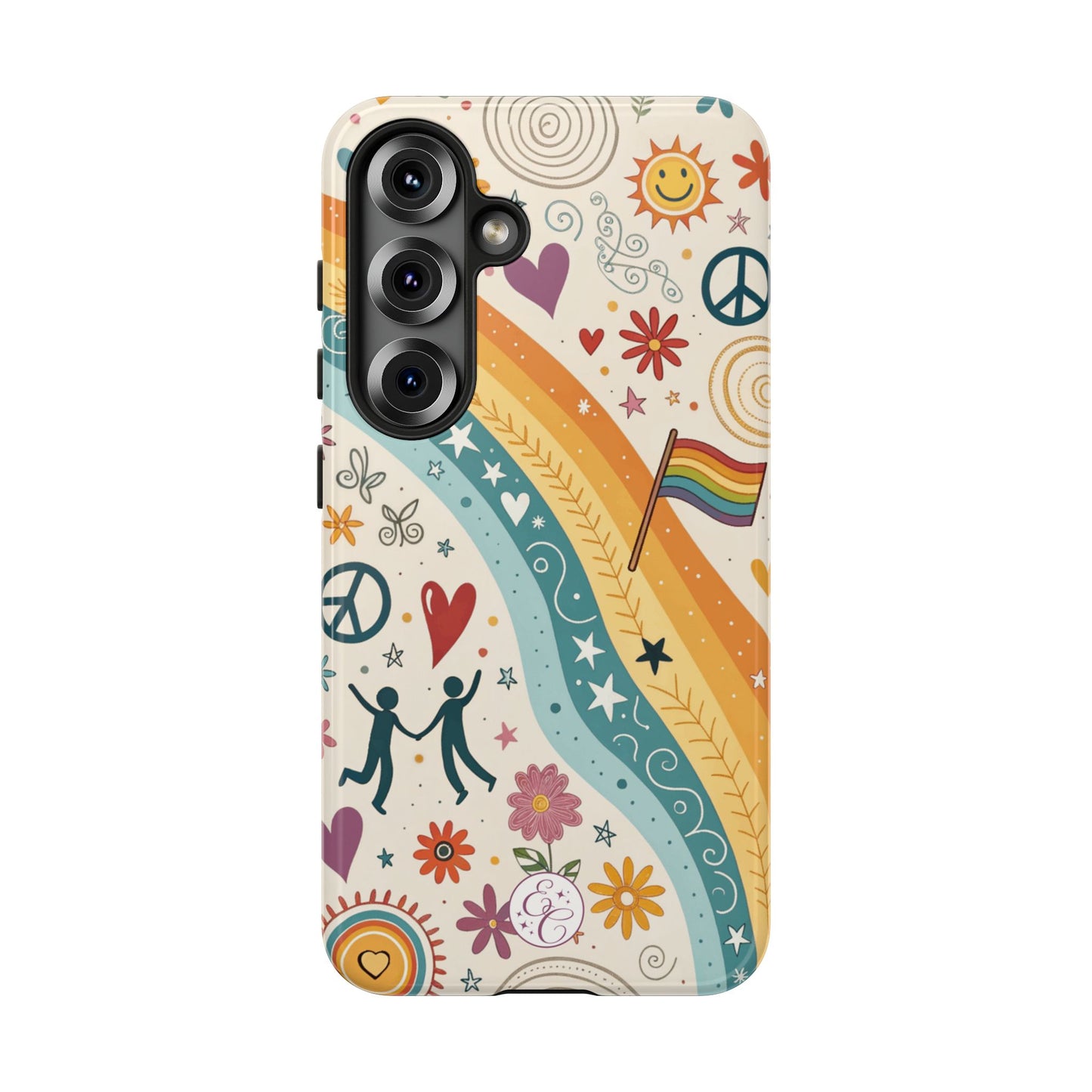 LGTBQ+ Pride Boho Doodle Tough Phone Case