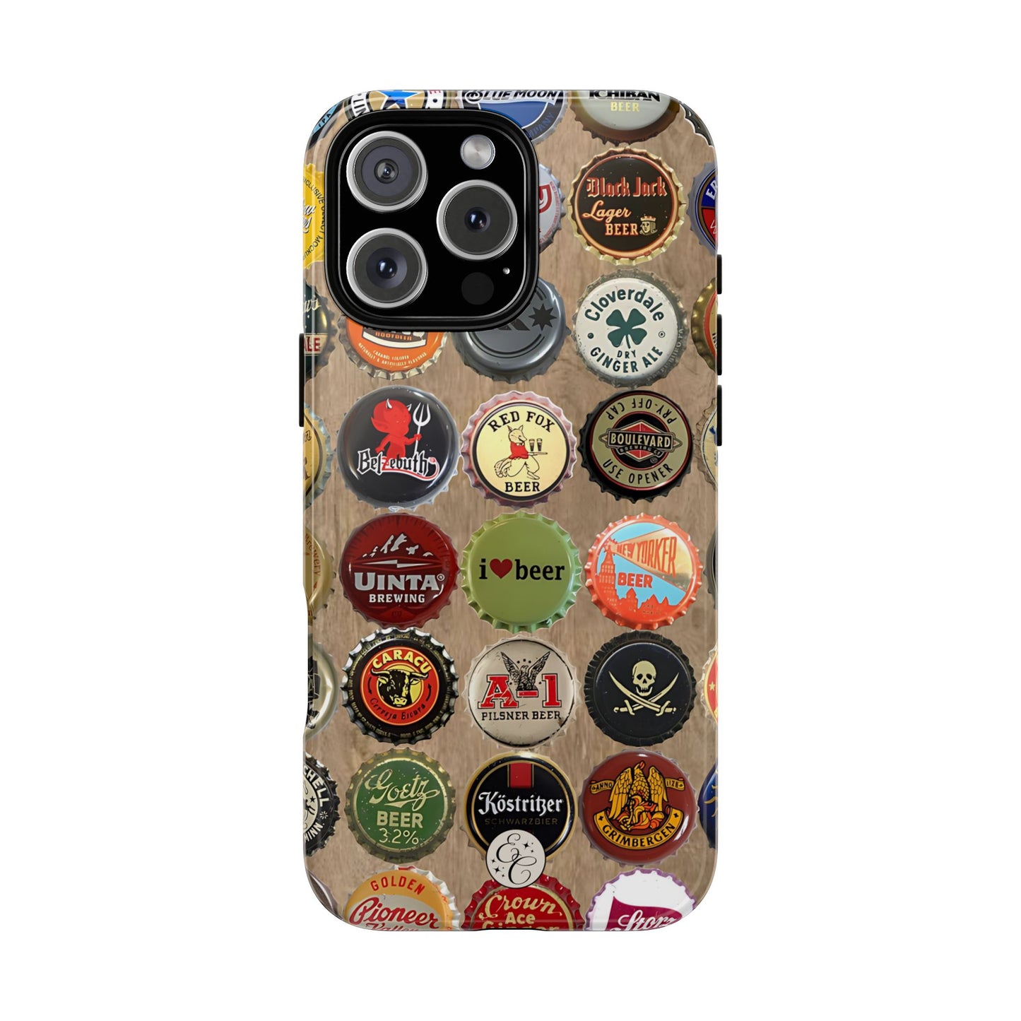 Beer Bottle Caps Tough Phone Case