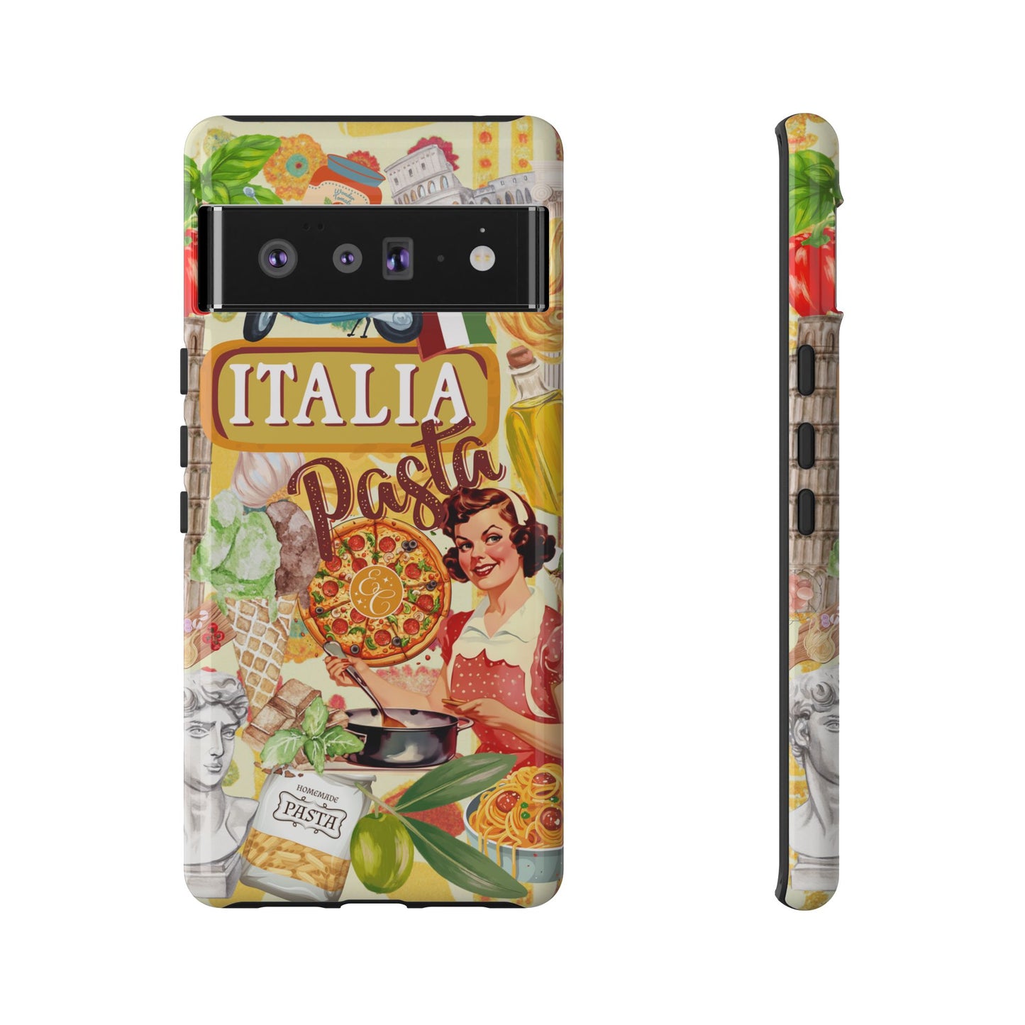 Italian Cuisine Collage Tough Phone Case