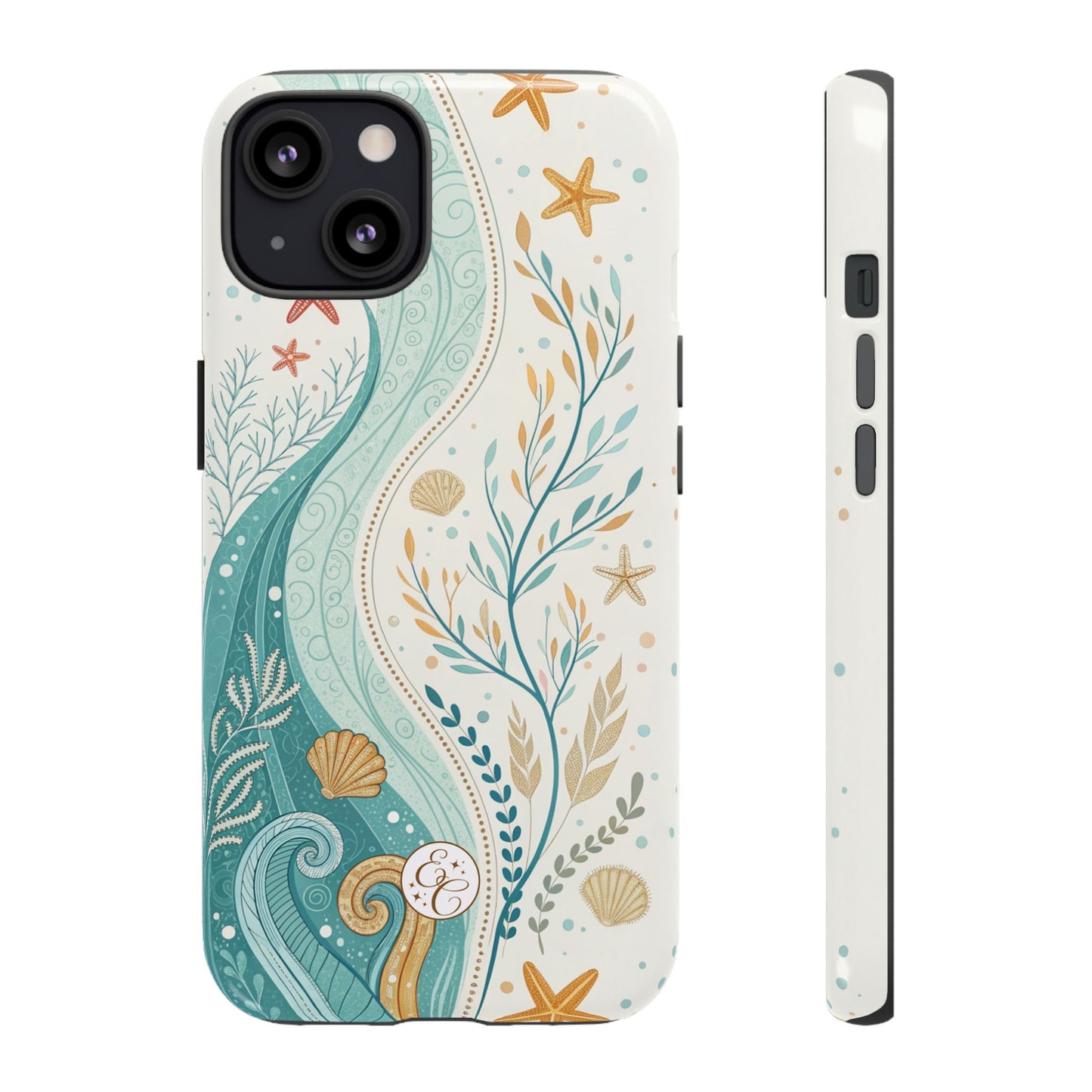 Ocean Boho Doodle Tough Phone Case