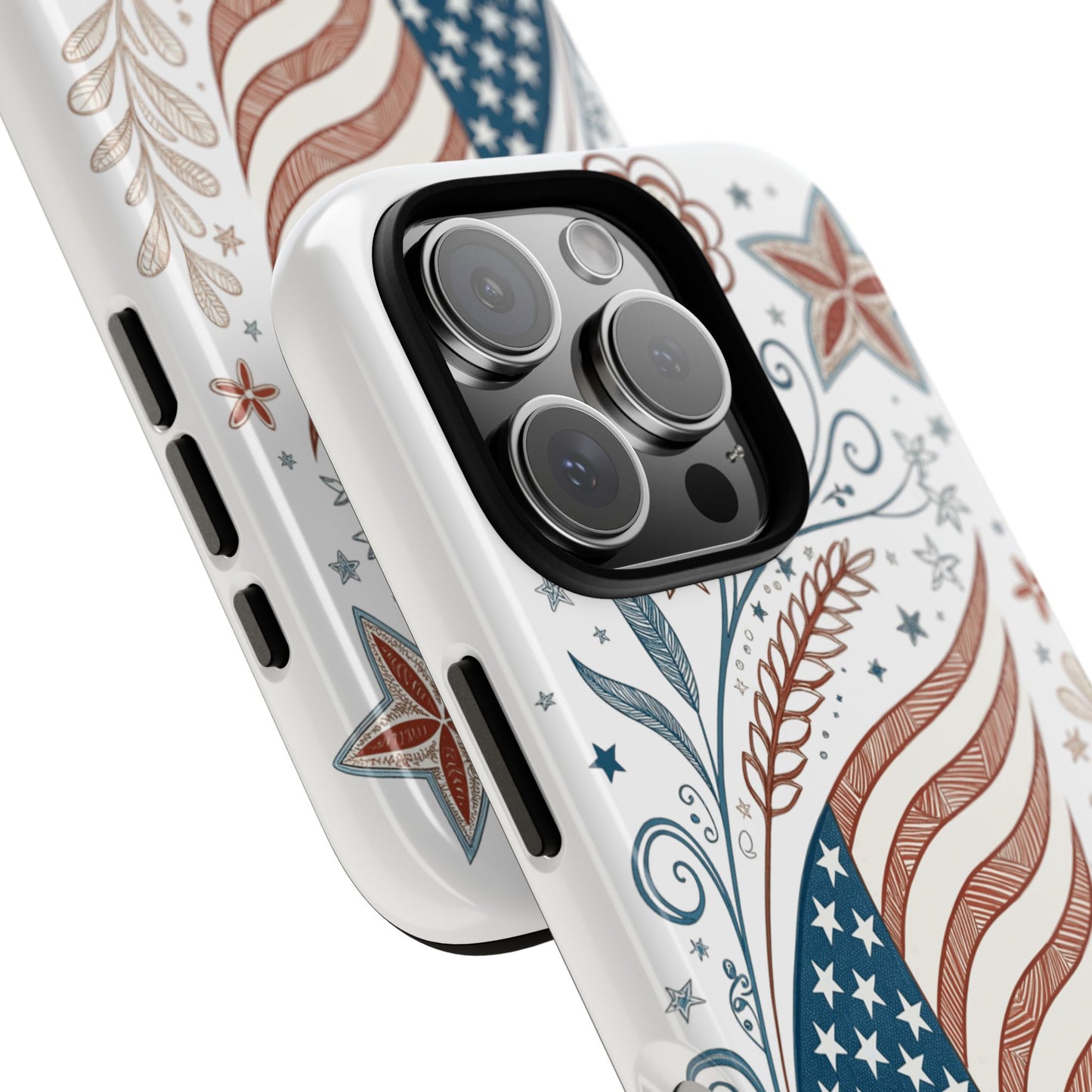 Boho American Flag Tough Phone Case