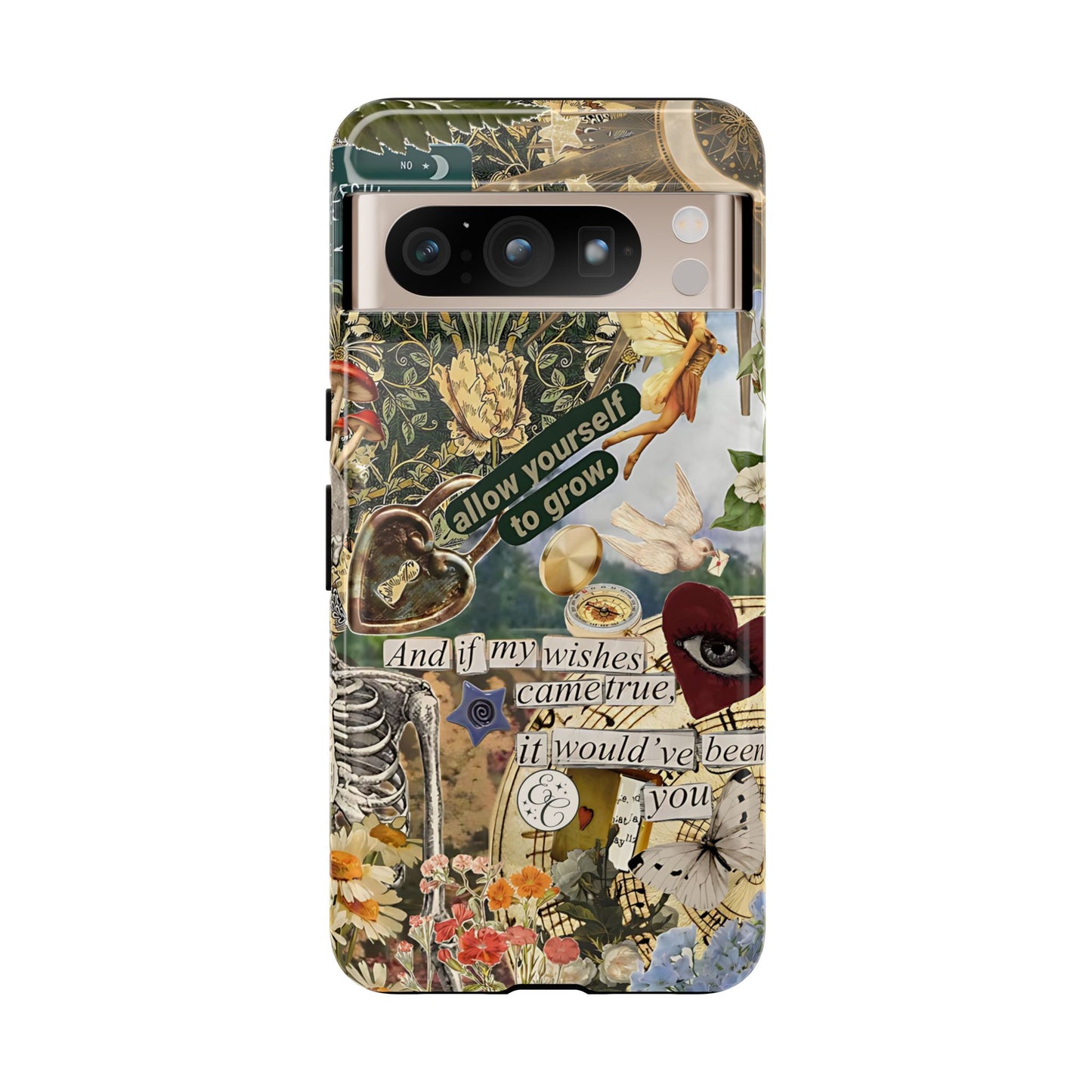 Vintage Cottage Collage Tough Phone Case
