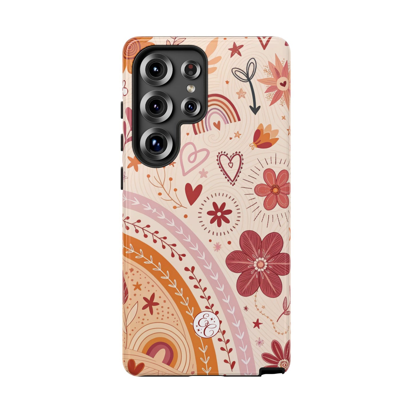 Lesbian Boho Doodle Tough Phone Case
