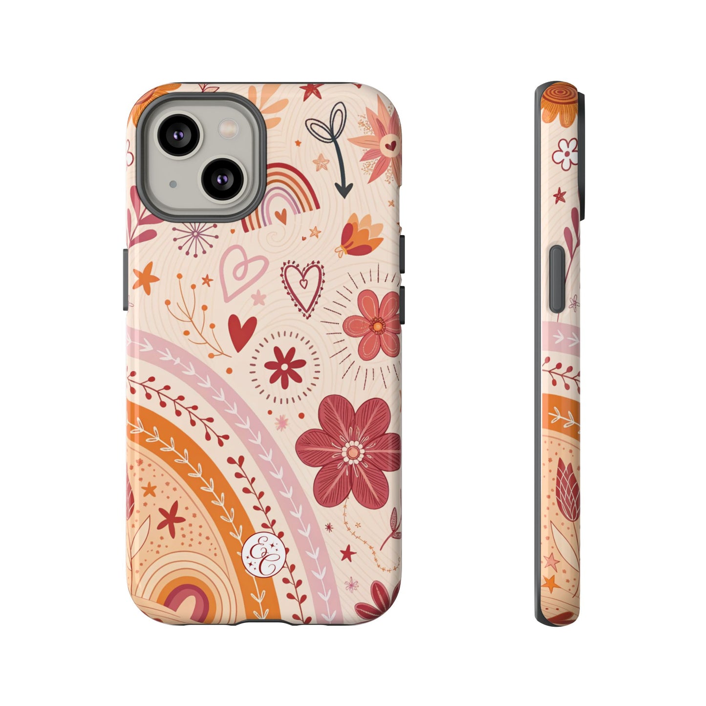 Lesbian Boho Doodle Tough Phone Case