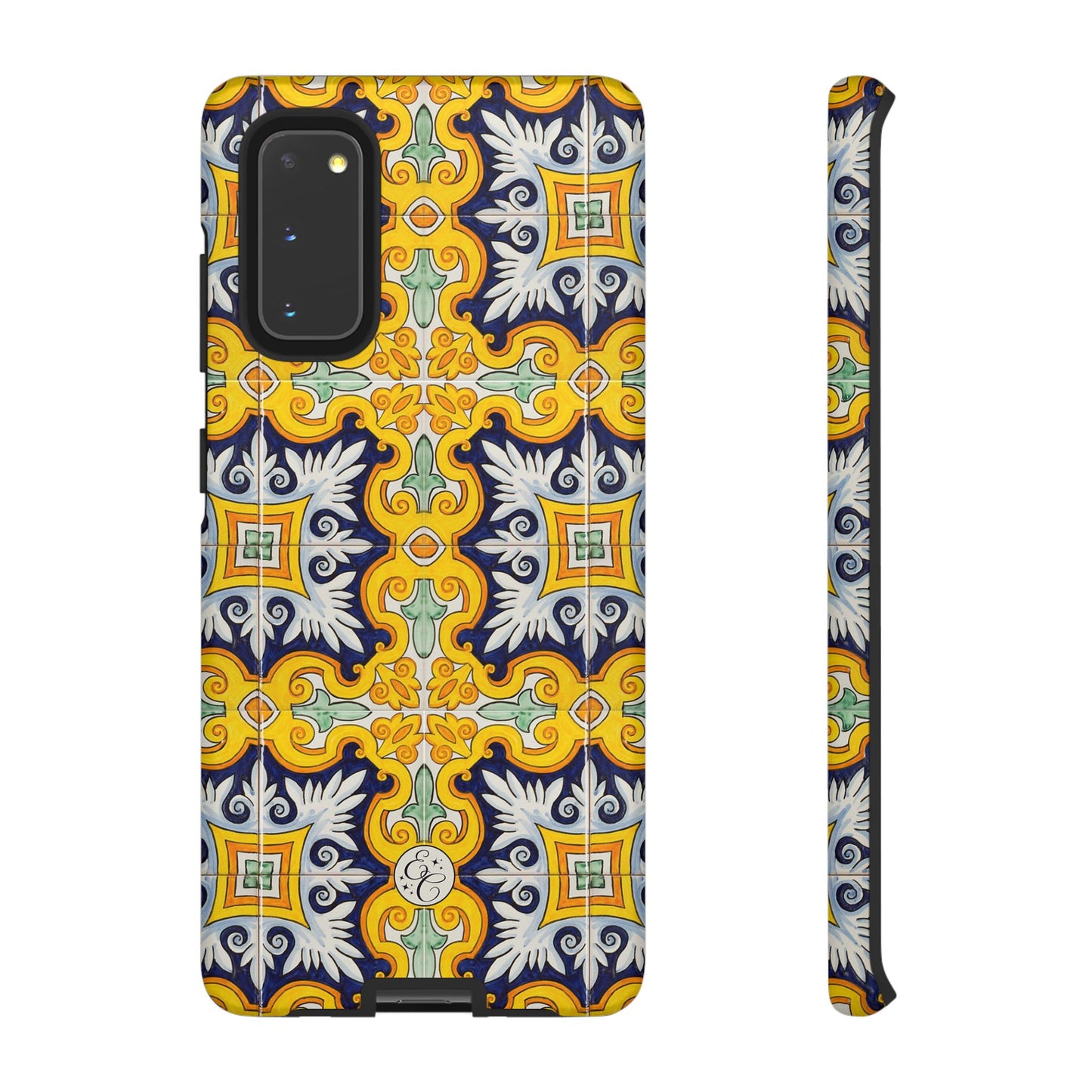 Vintage Floral Tile Tough Phone Case