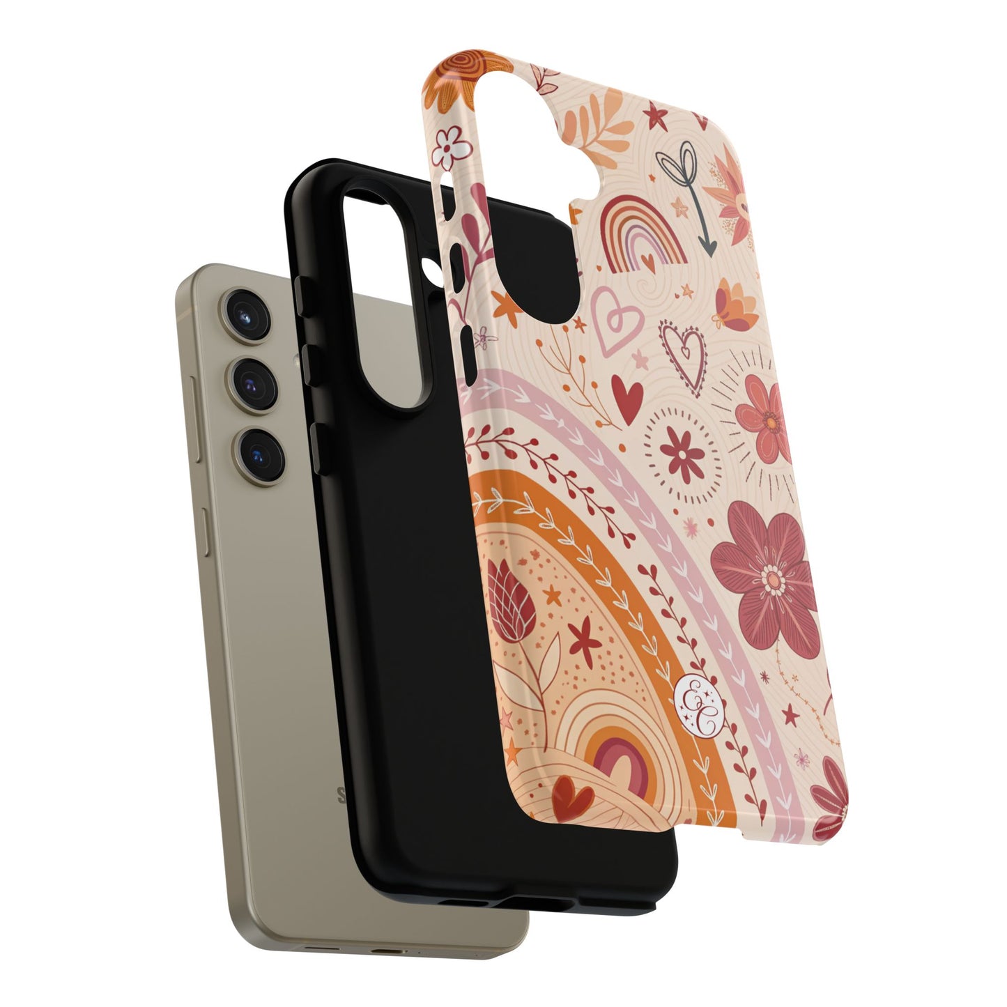 Lesbian Boho Doodle Tough Phone Case