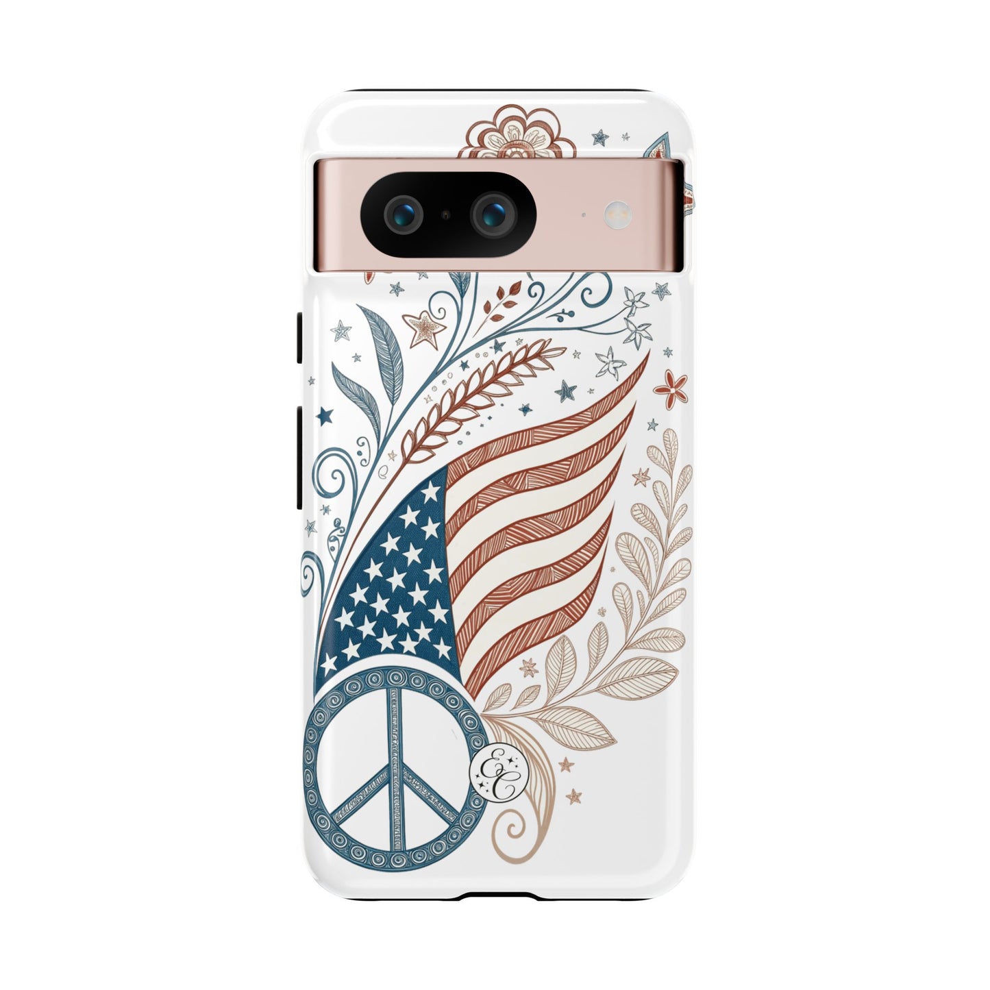 Boho American Flag Tough Phone Case