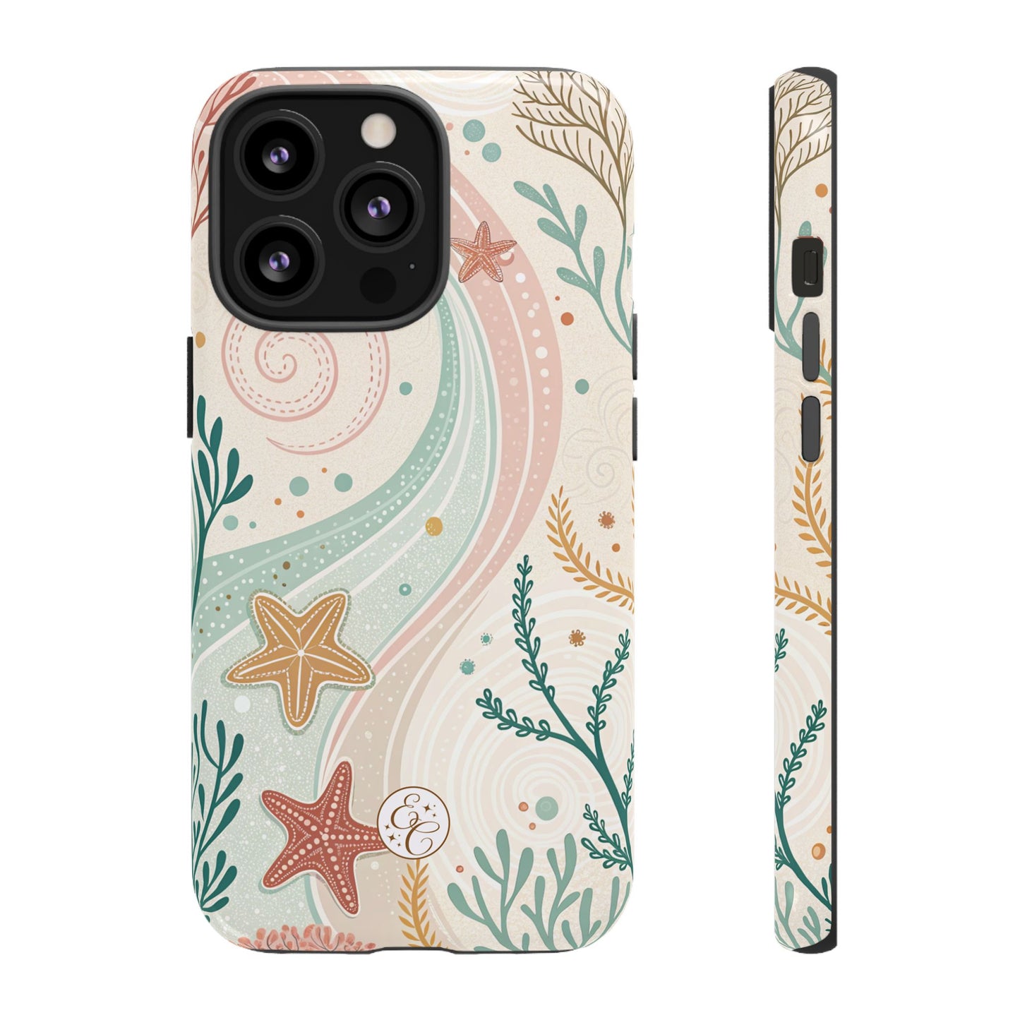 Pink Ocean Boho Doodle Tough Phone Case