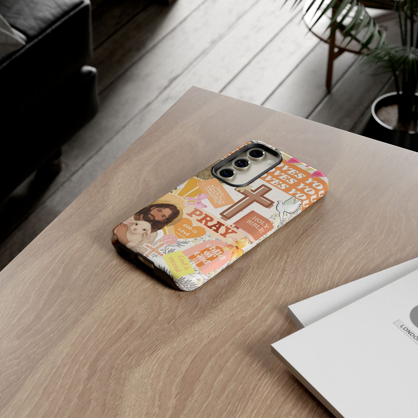 Christian Collage Tough Phone Case