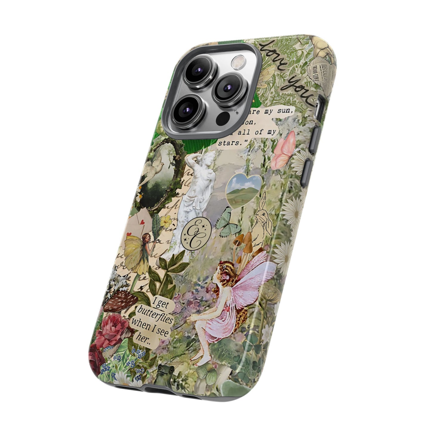 Vintage Botanical Collage Tough Phone Case