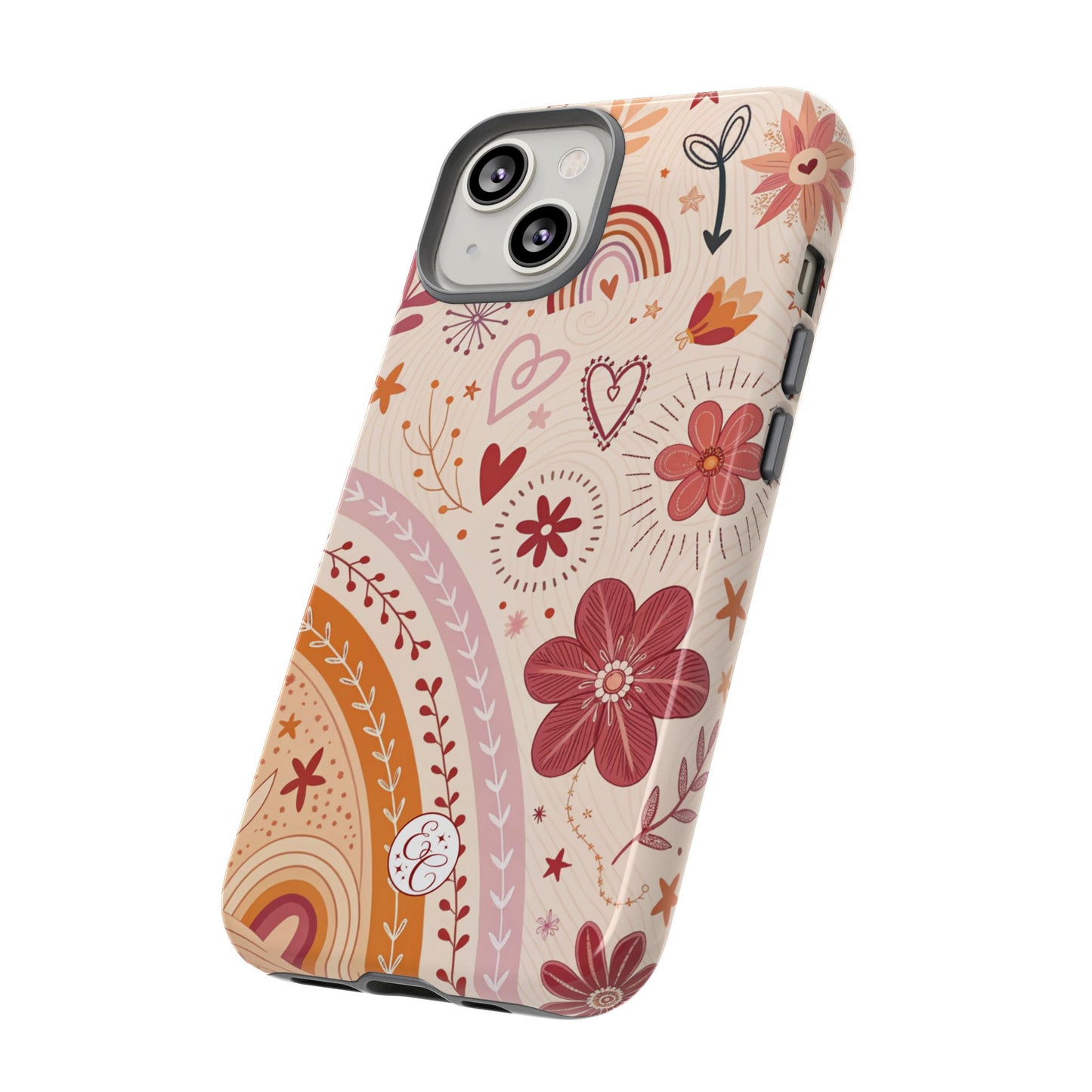 Lesbian Boho Doodle Tough Phone Case