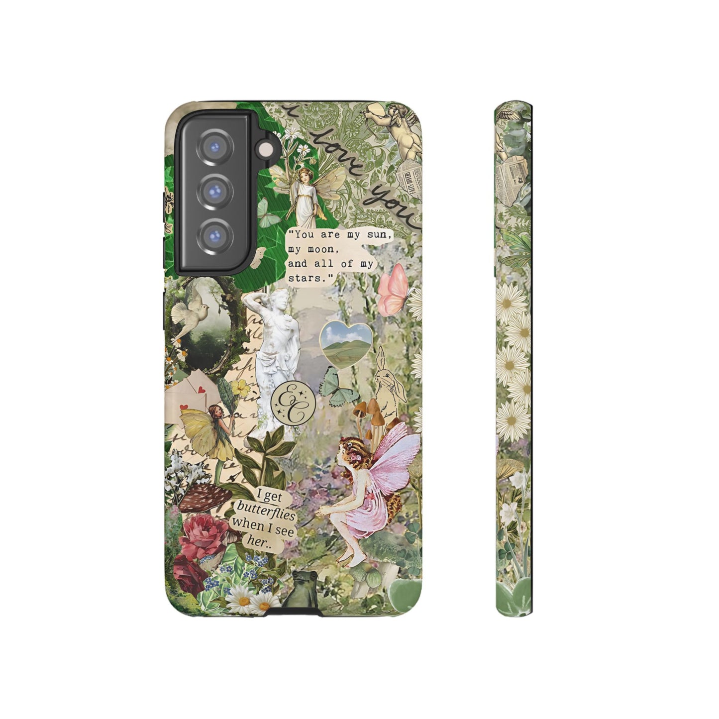 Vintage Botanical Collage Tough Phone Case