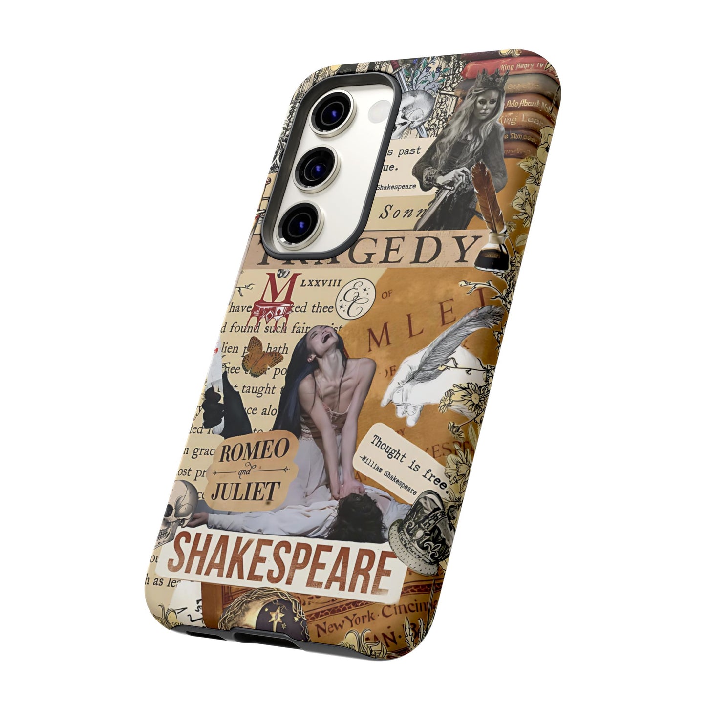Shakespeare Tragedy Collage Tough Phone Case