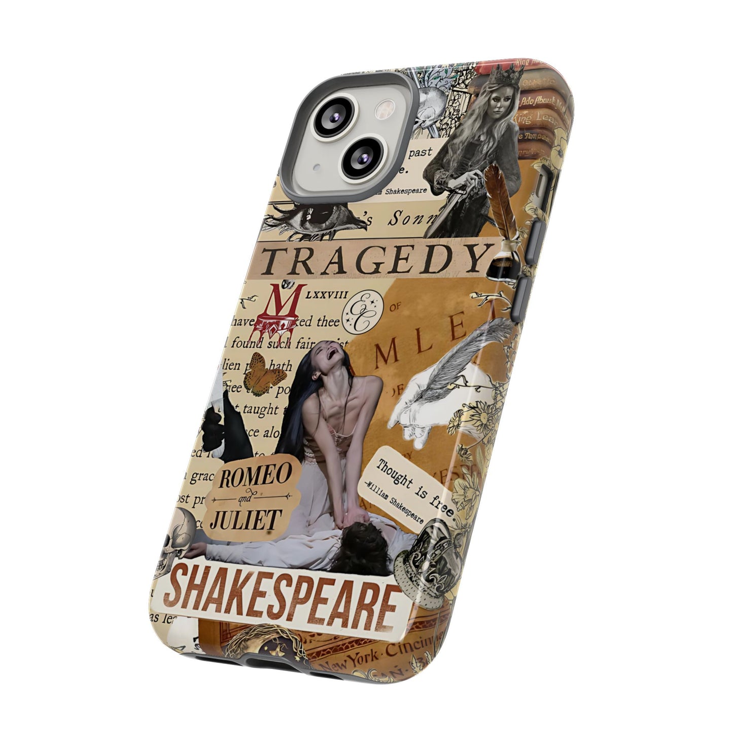 Shakespeare Tragedy Collage Tough Phone Case