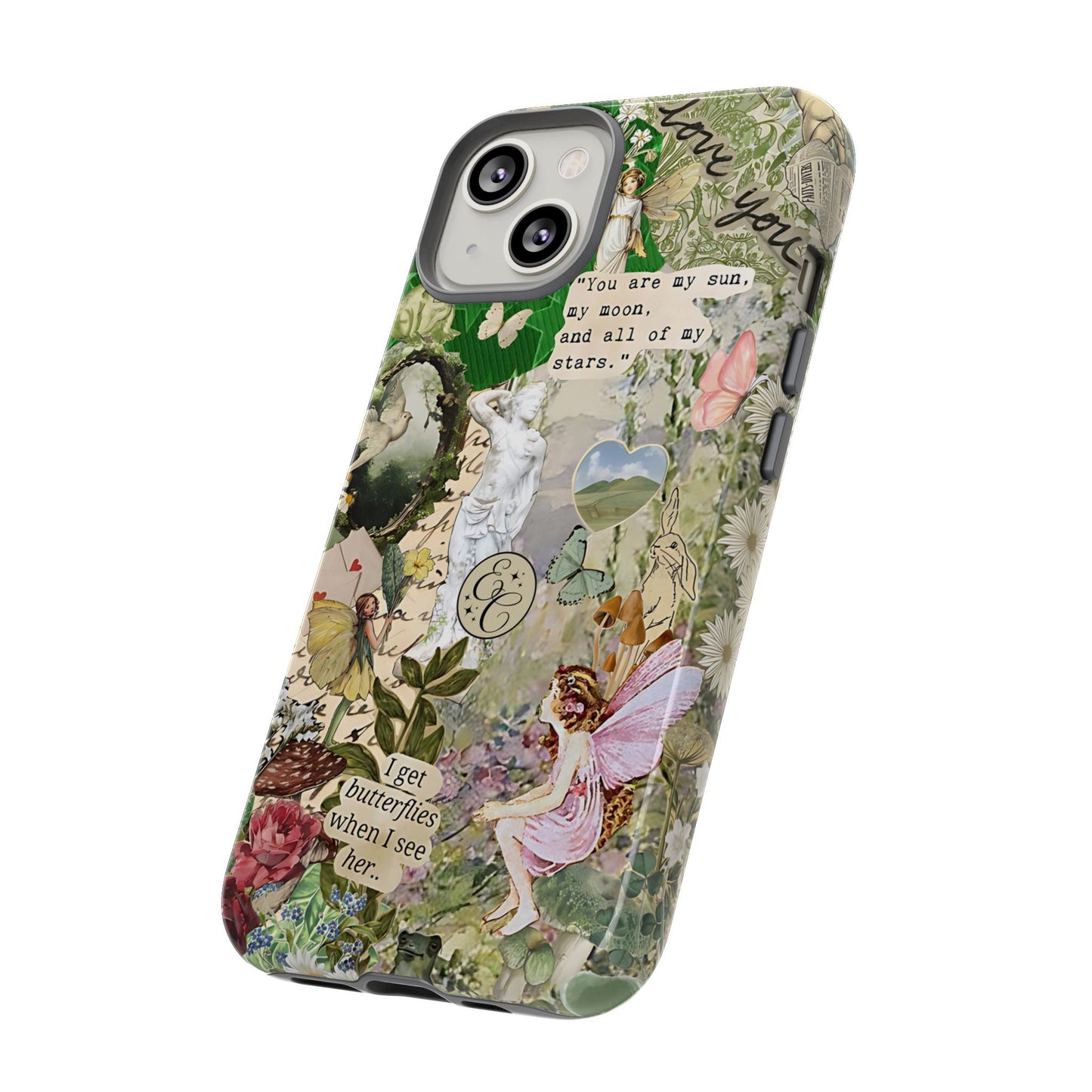 Vintage Botanical Collage Tough Phone Case