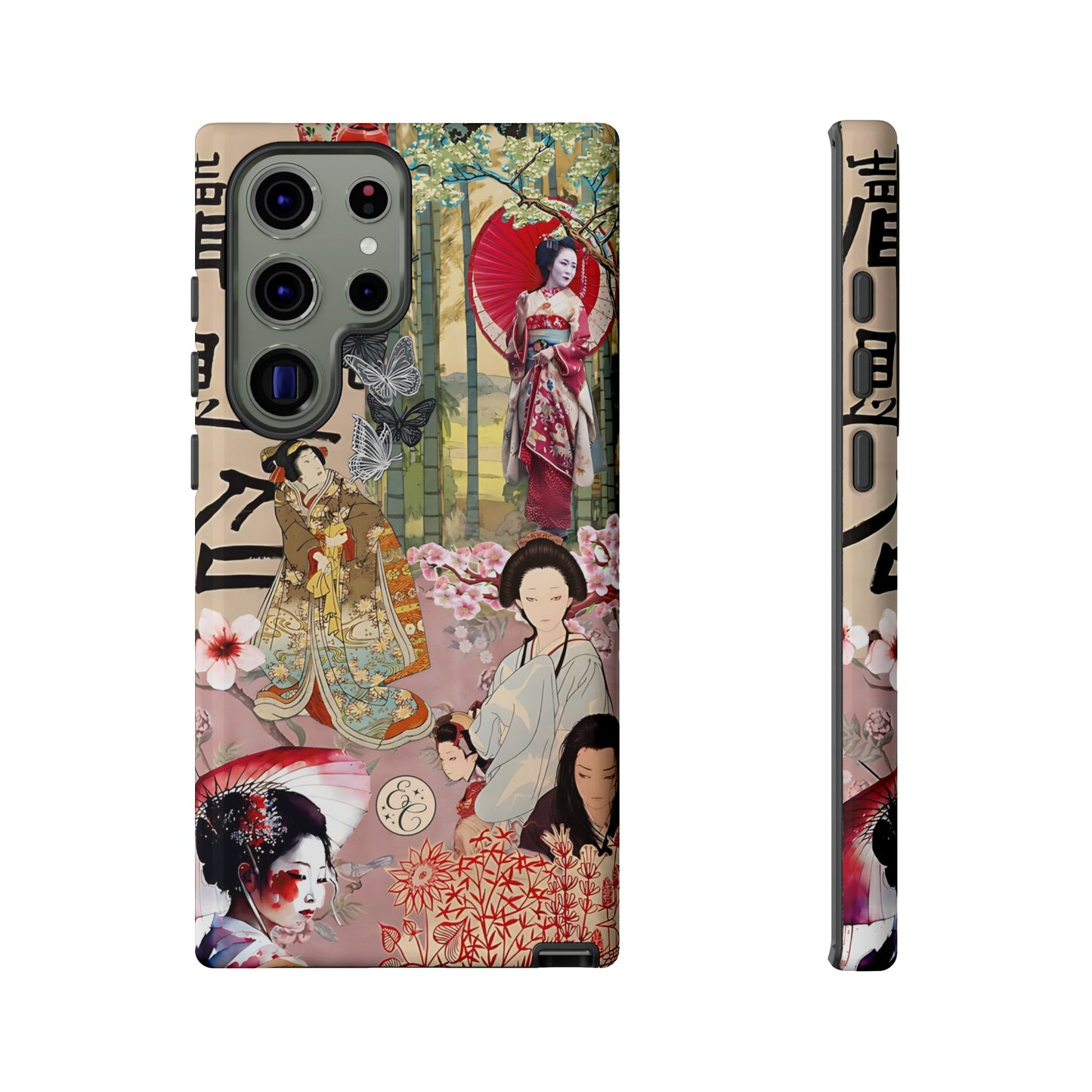 Japanese Geisha Collage Tough Phone Case