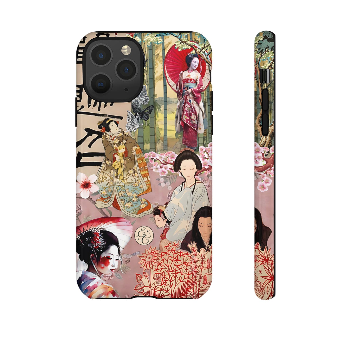 Japanese Geisha Collage Tough Phone Case