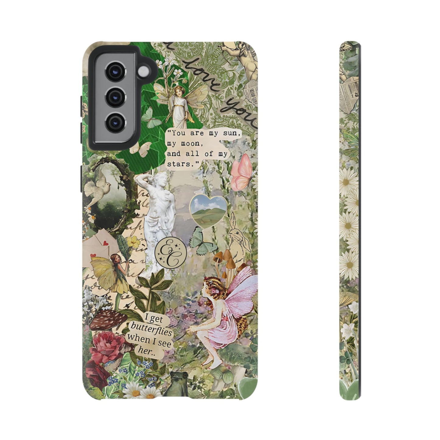 Vintage Botanical Collage Tough Phone Case