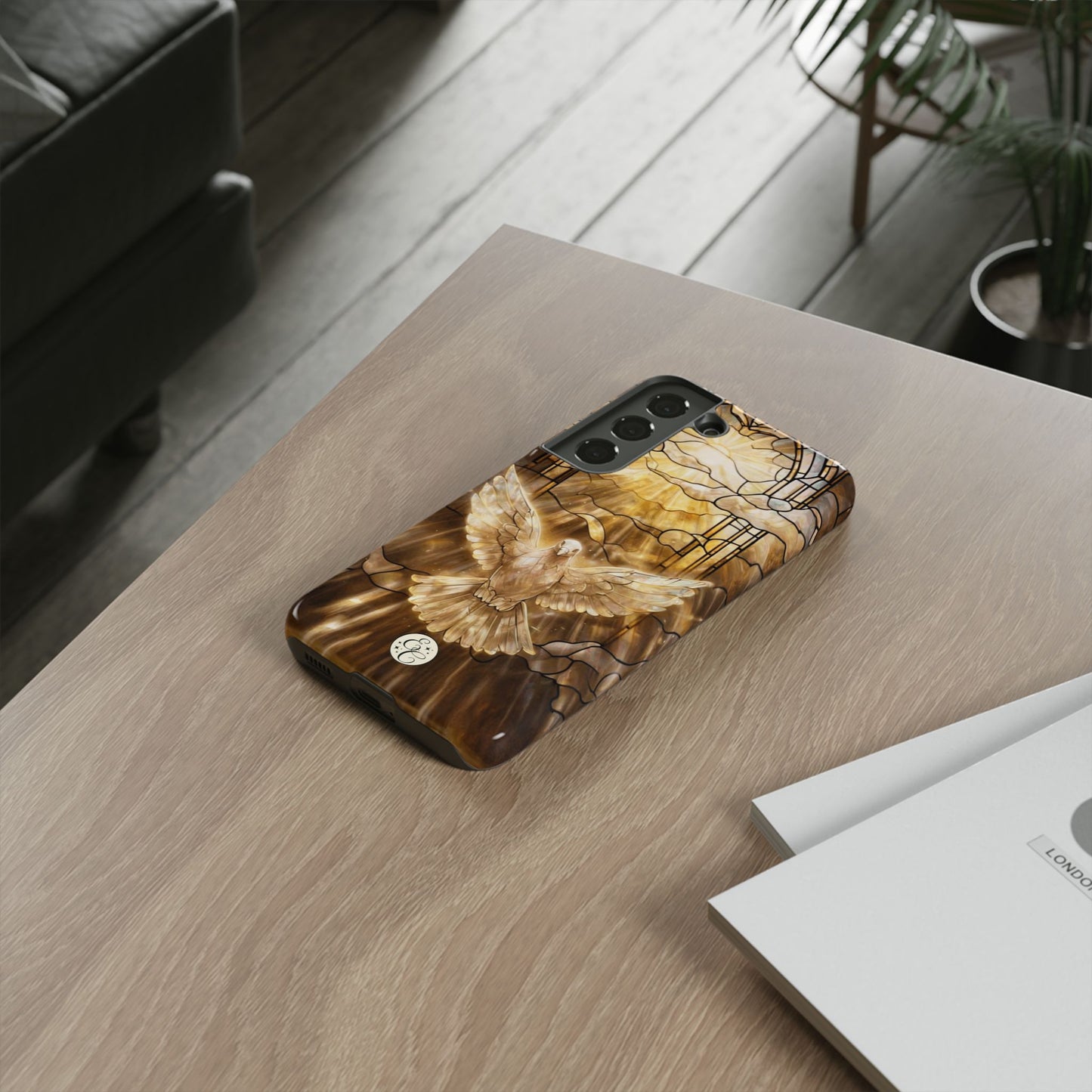 Holy Spirit Stained Glass Tough Phone Case