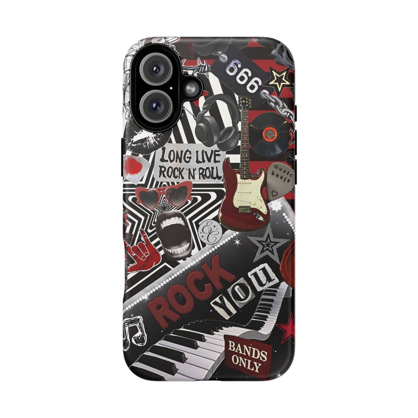 Rock and Roll Collage Tough Phone Case