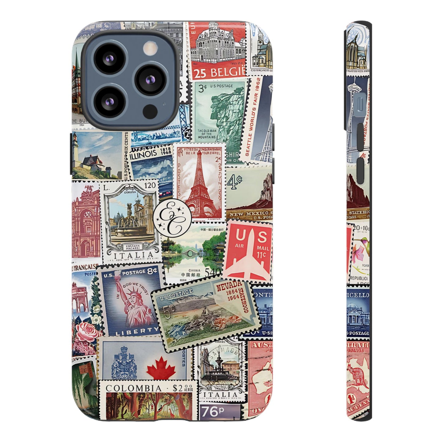 Vintage Stamp Collection Tough Phone Case
