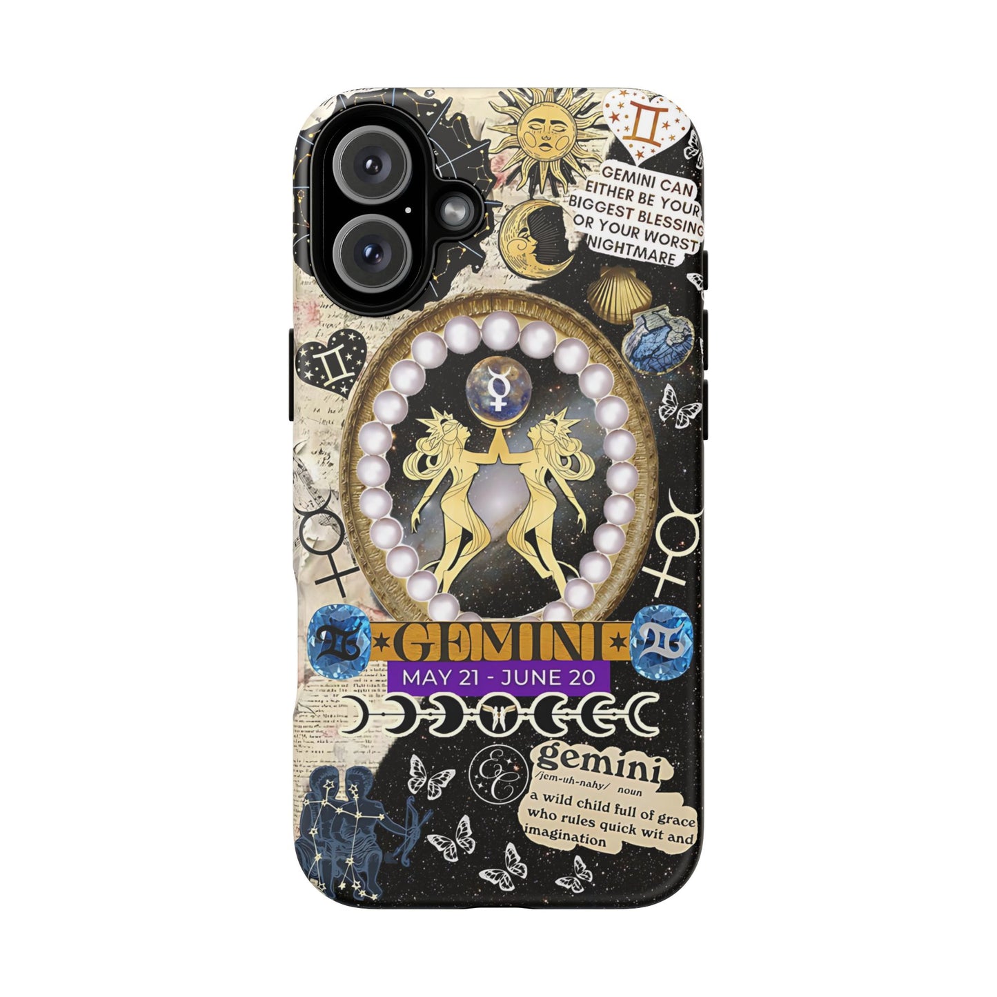 Gemini Zodiac Sign Tough Phone Case