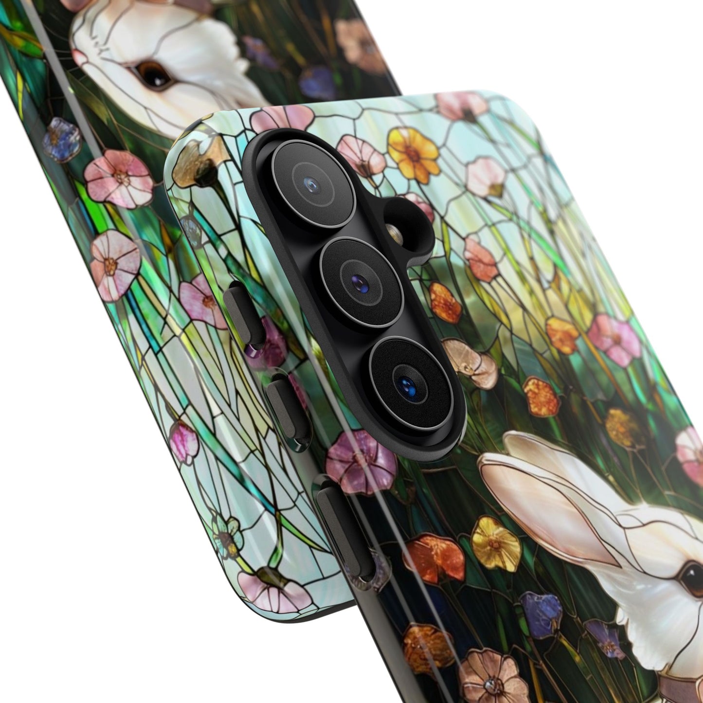 Easter Rabbit Stained Glass Tough Phone Case