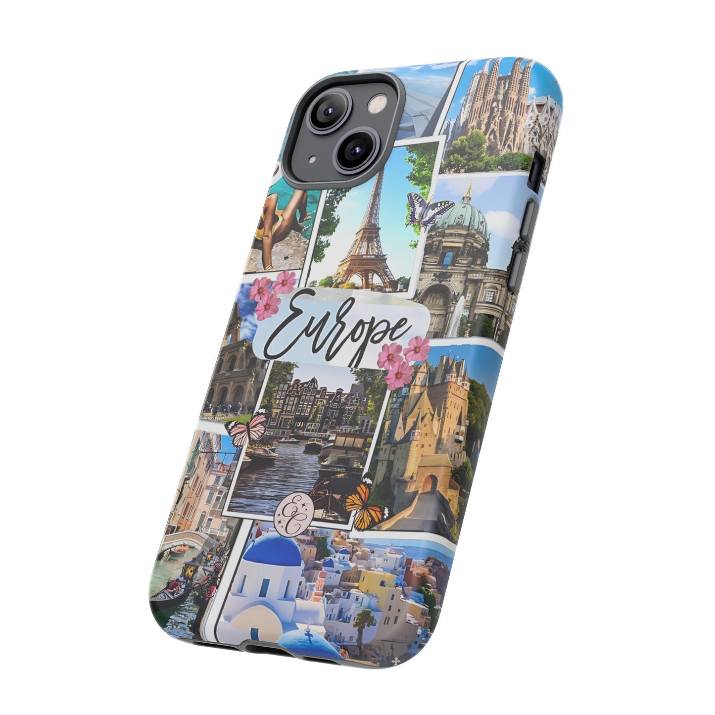 Europe Travel Collage Tough Phone Case