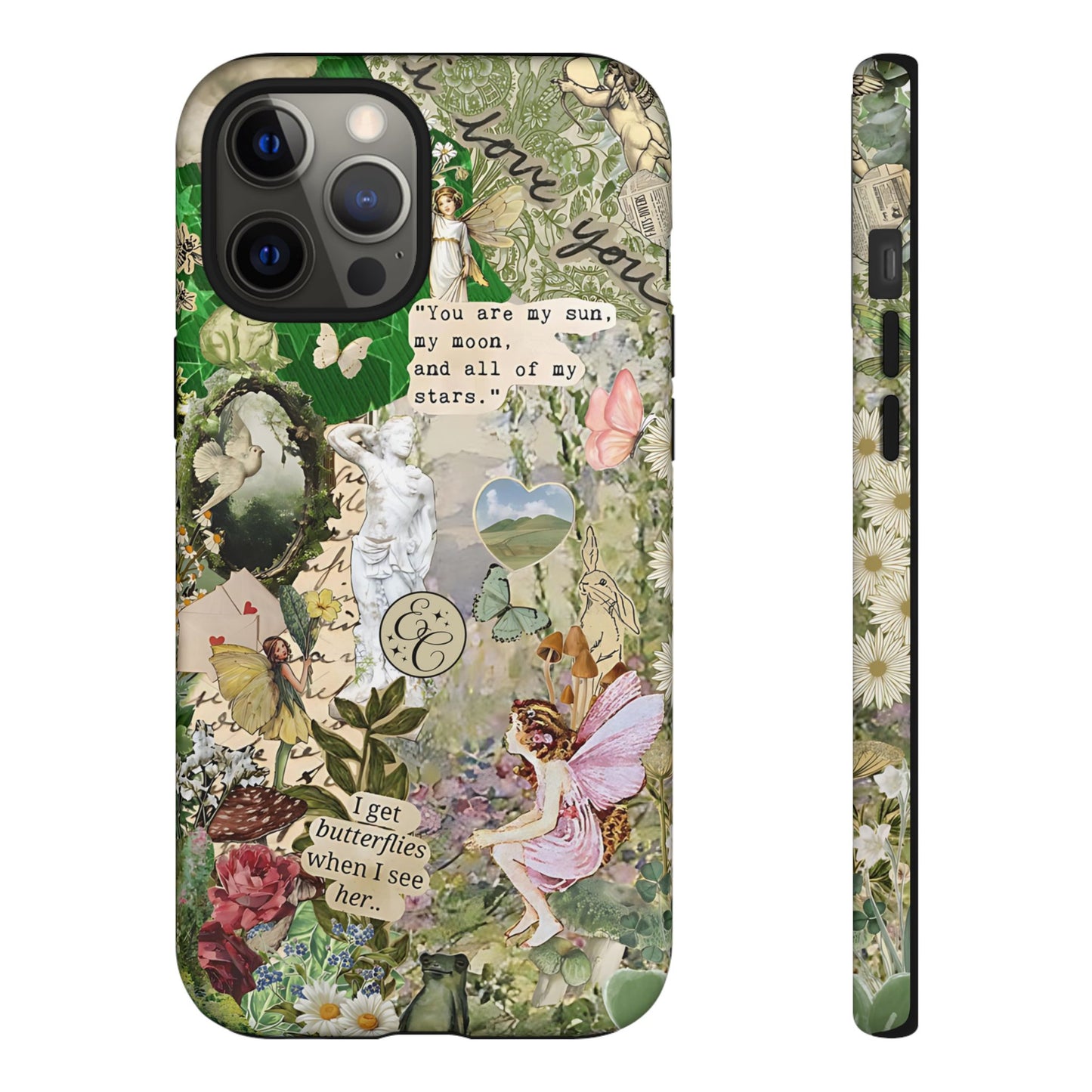 Vintage Botanical Collage Tough Phone Case