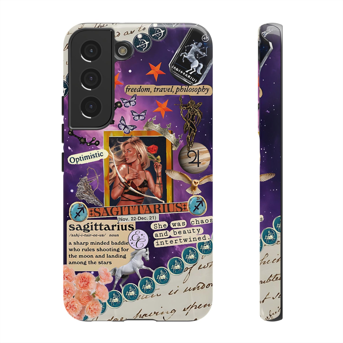 Sagittarius Zodiac Star Sign Tough Phone Case