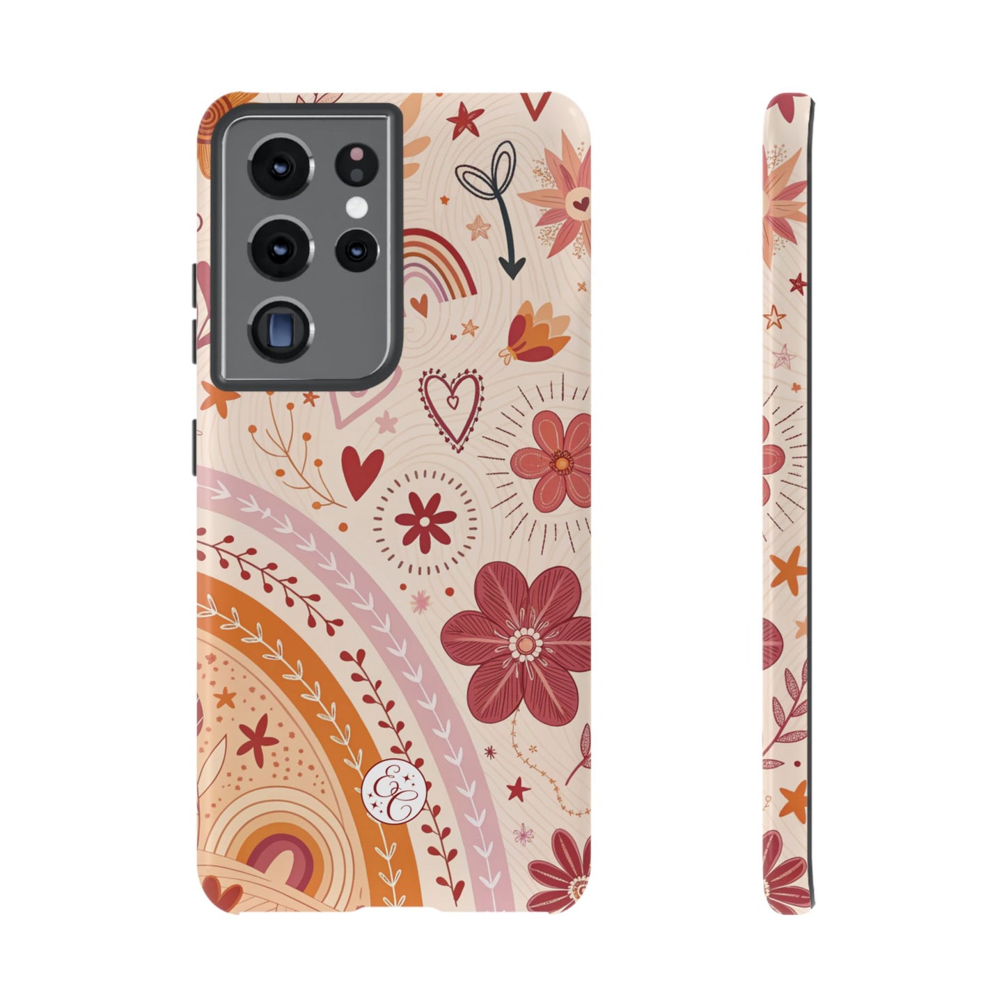 Lesbian Boho Doodle Tough Phone Case