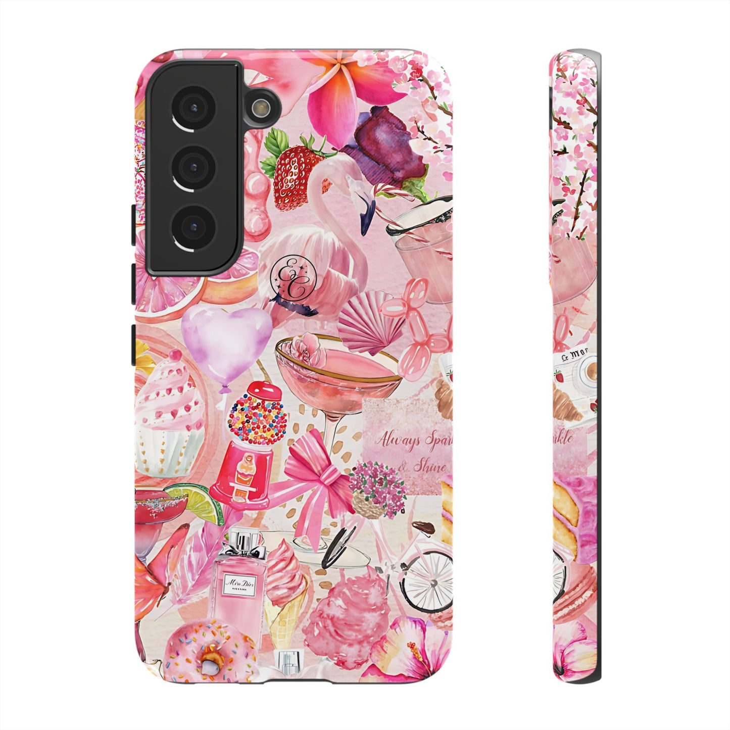 Pink Collage Tough Phone Case