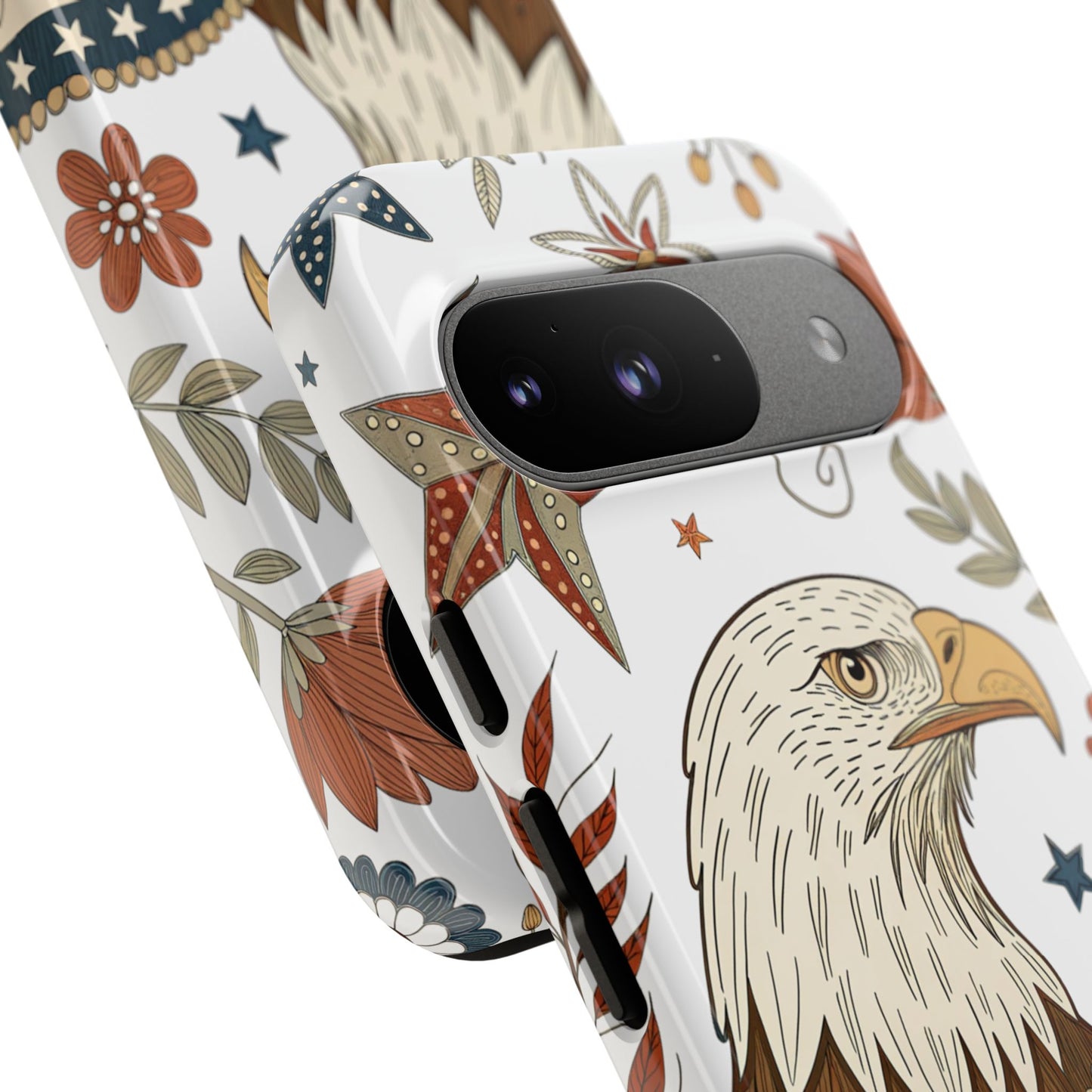 Boho Patriotic Eagle Tough Phone Case