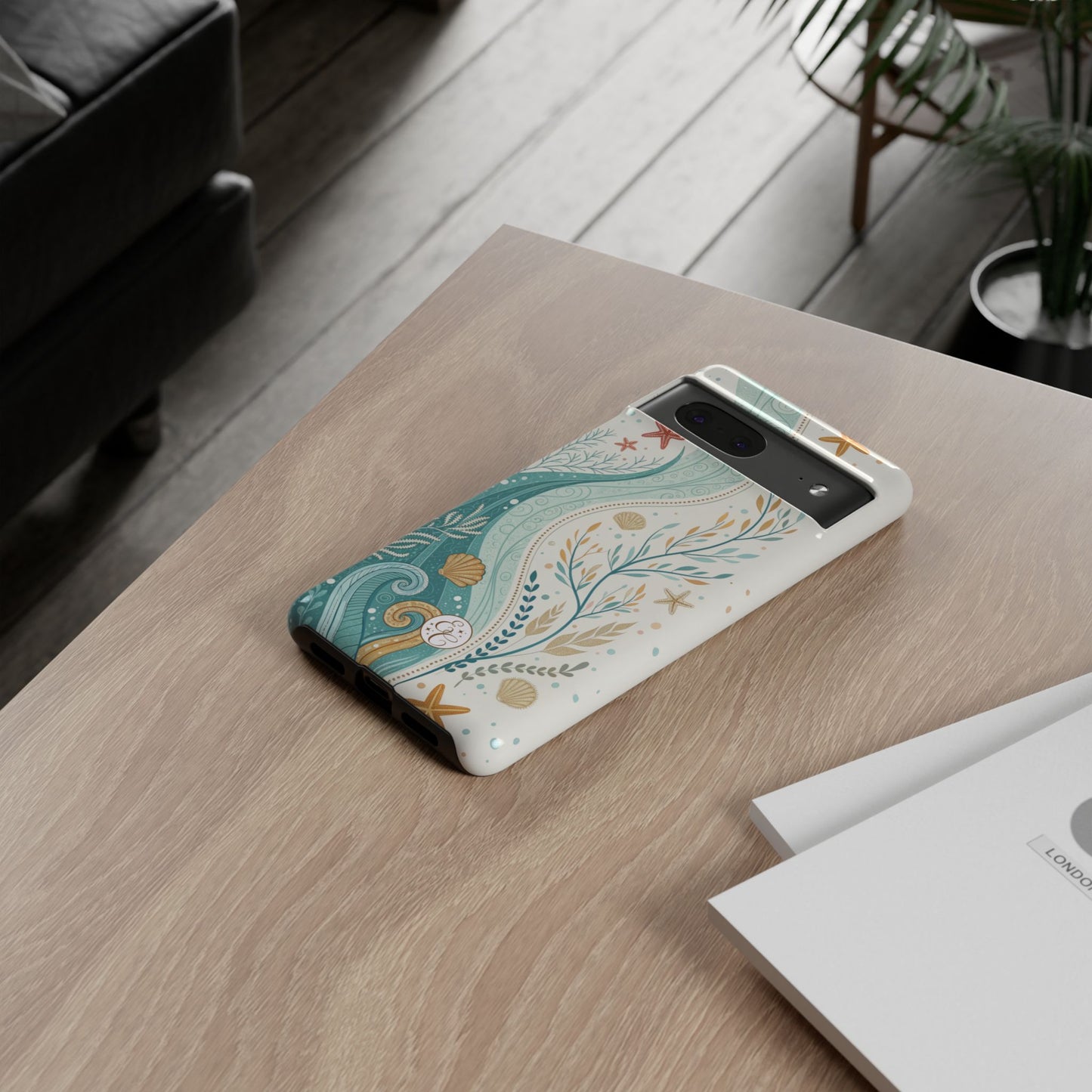 Ocean Boho Doodle Tough Phone Case