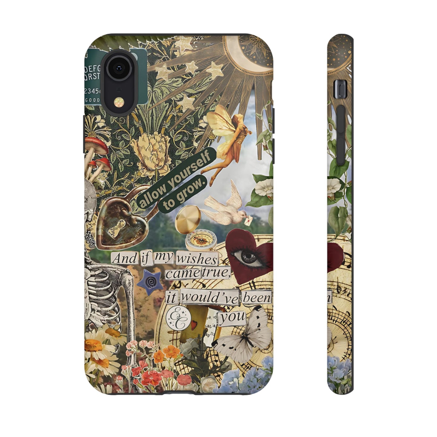 Vintage Cottage Collage Tough Phone Case