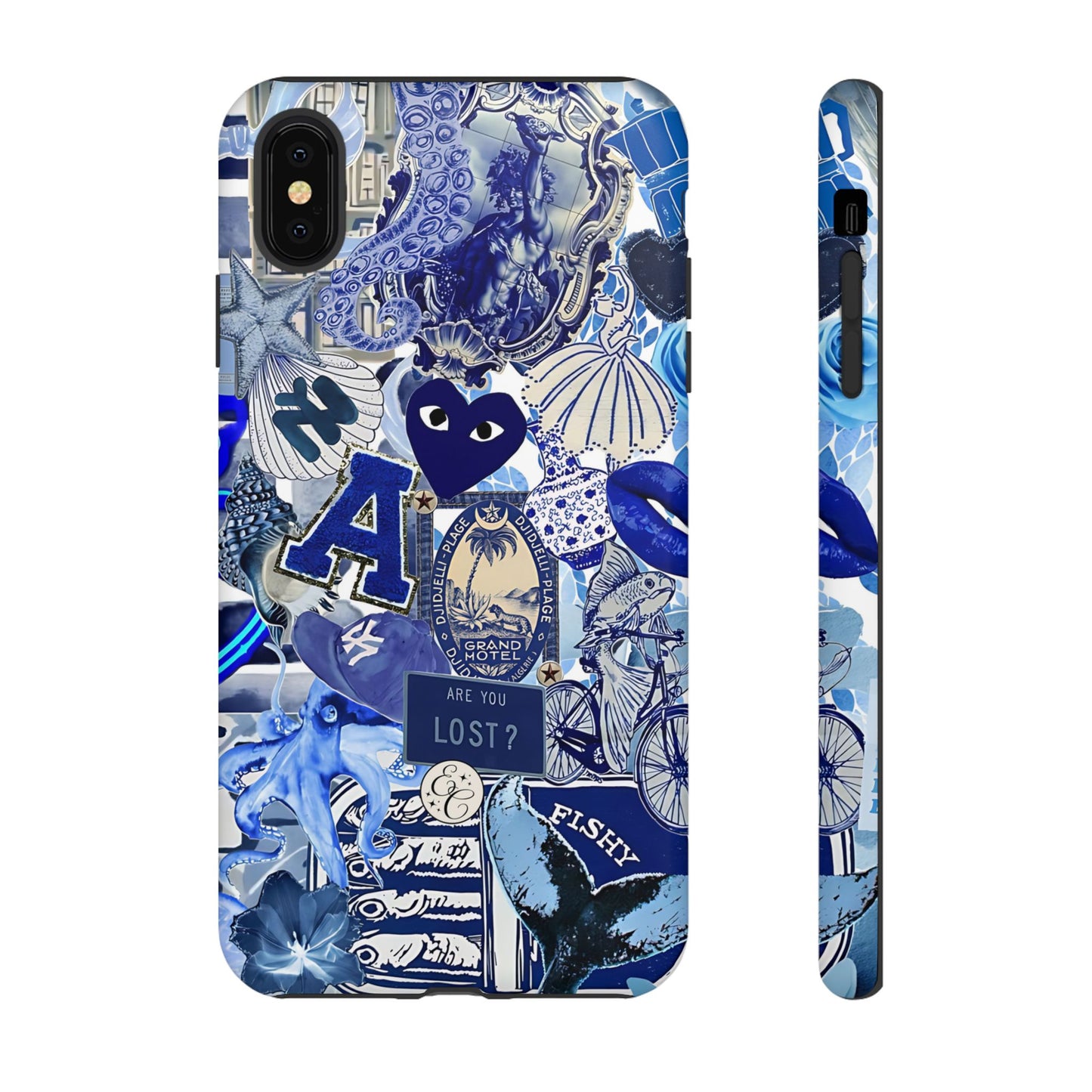 Blue Collage Tough Phone Case