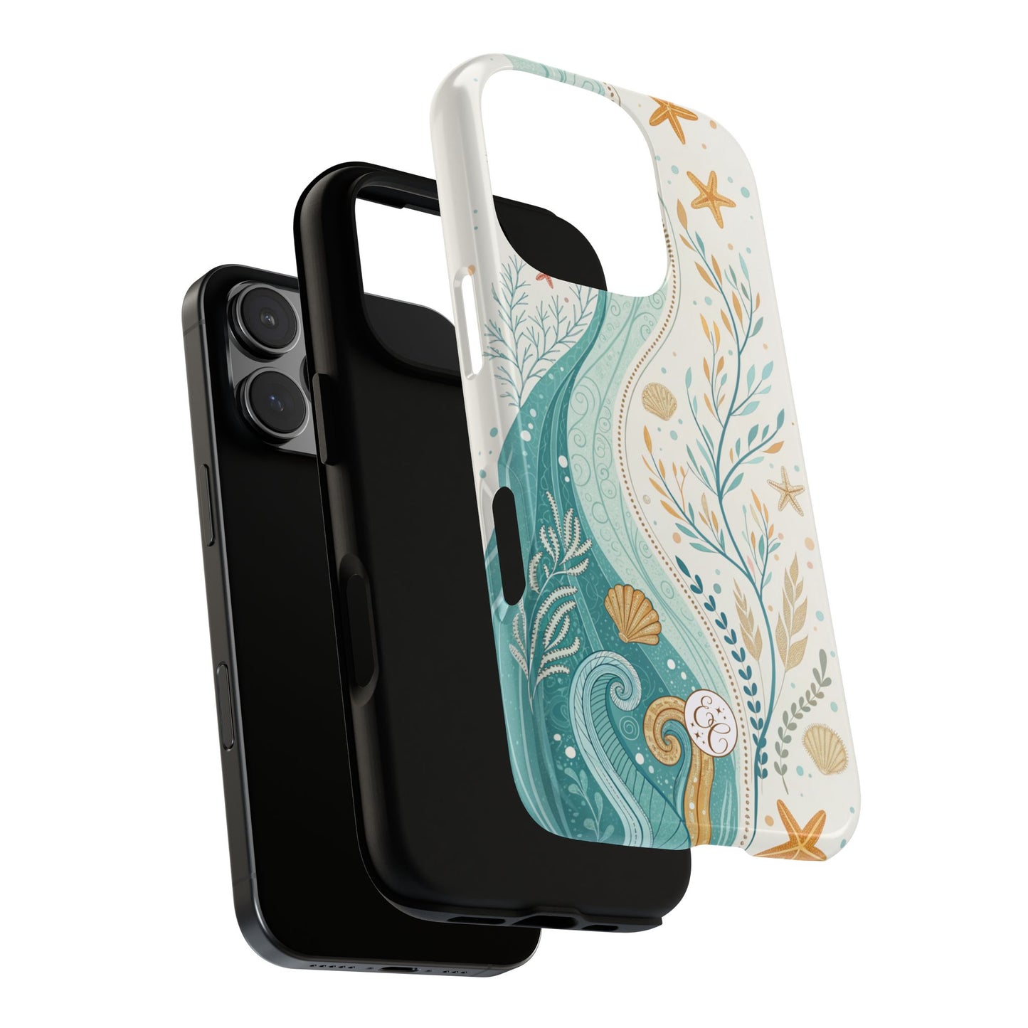 Ocean Boho Doodle Tough Phone Case