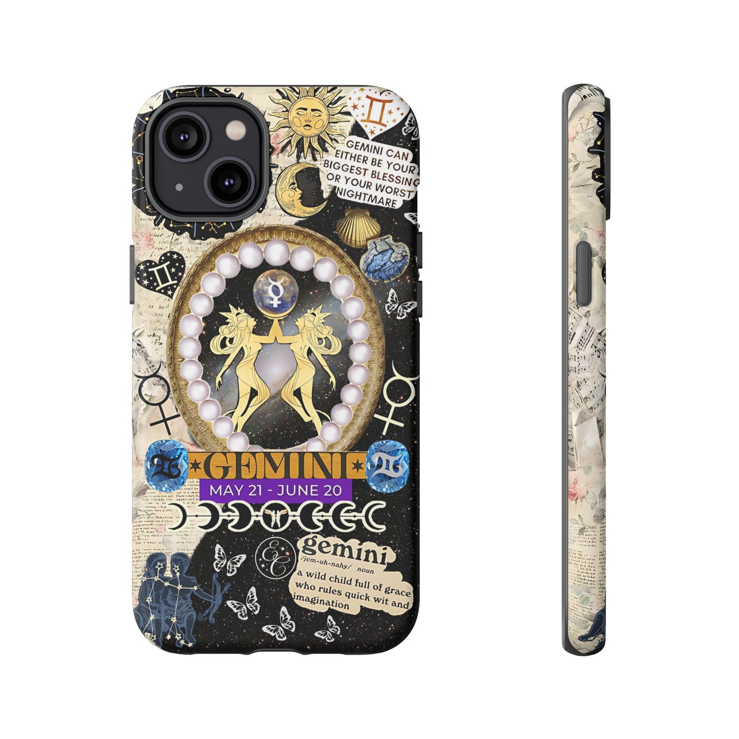 Gemini Zodiac Sign Tough Phone Case