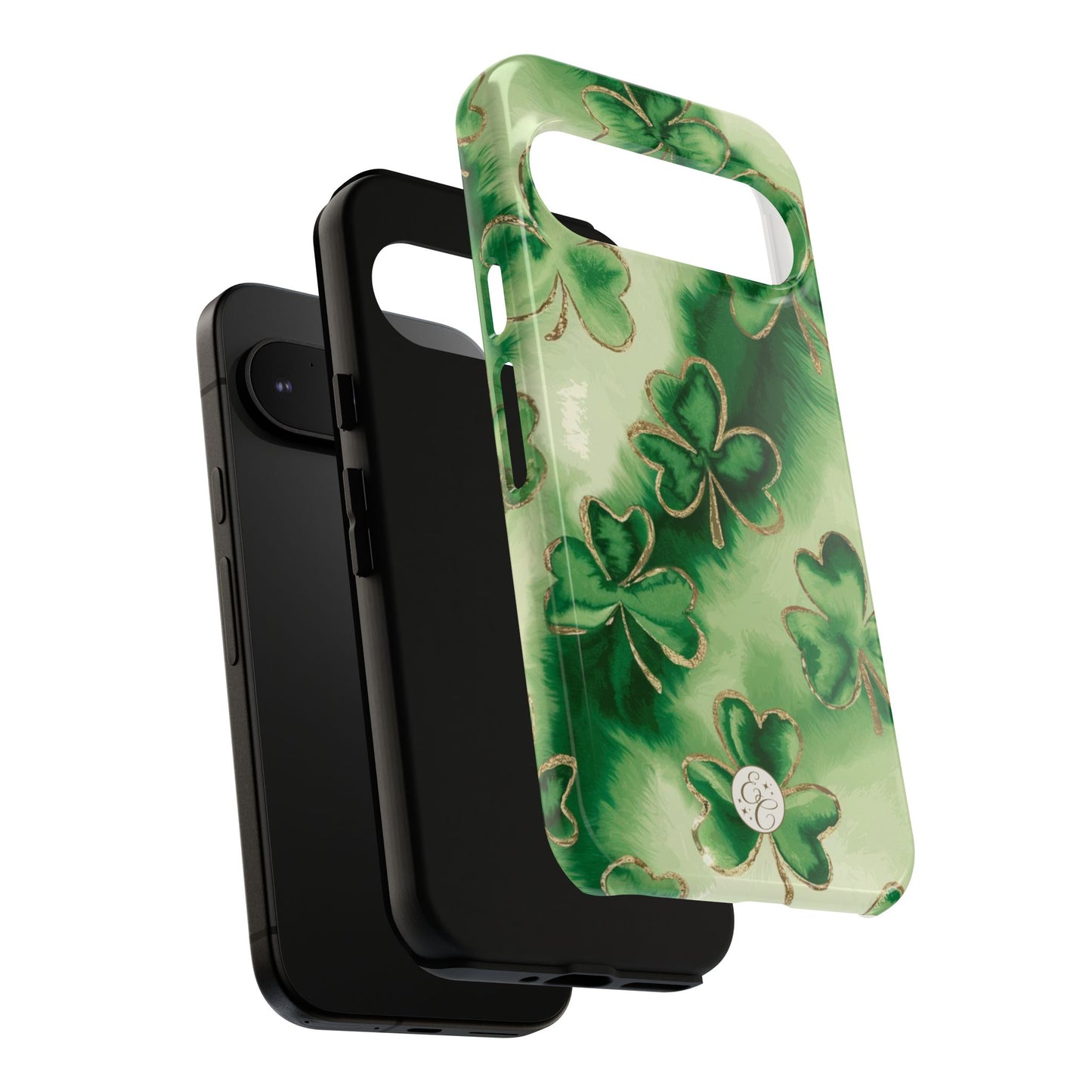 Shamrock Watercolor Pattern Tough Phone Case