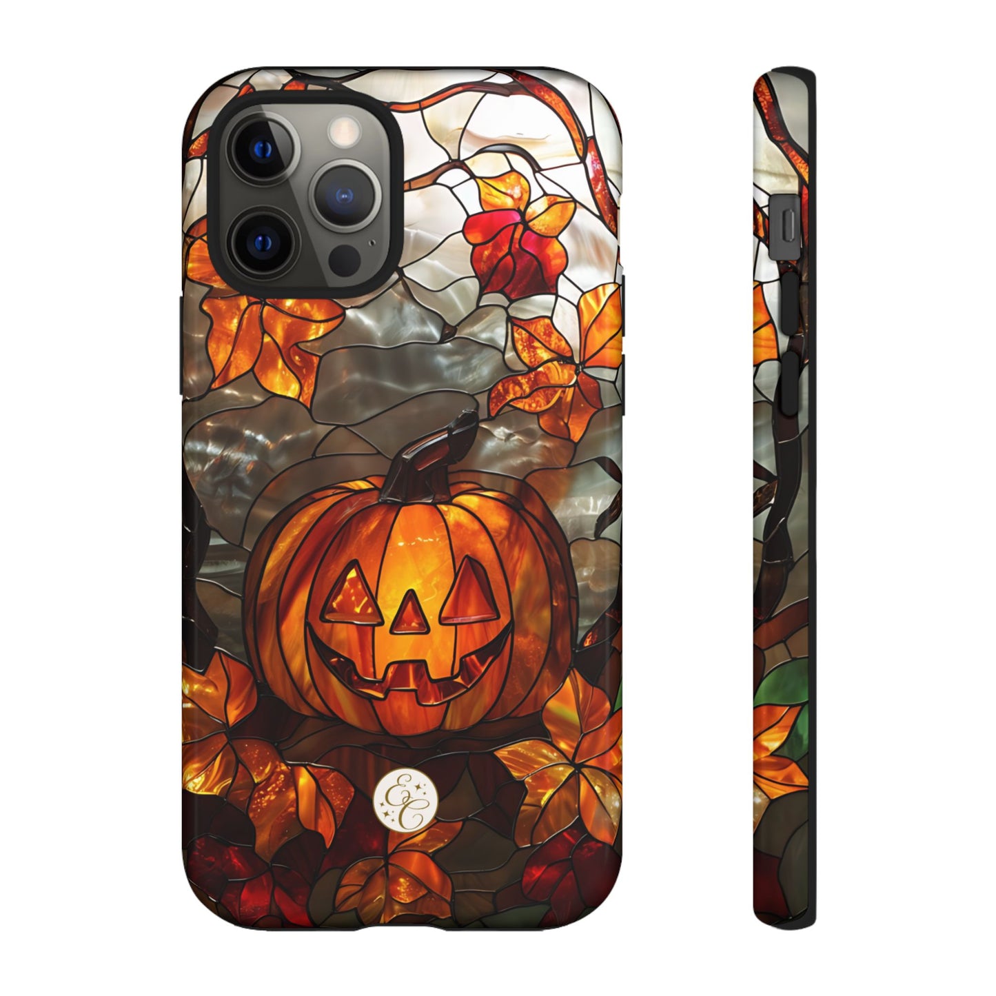 Stained Glass Pumpkin Tough Phone Case