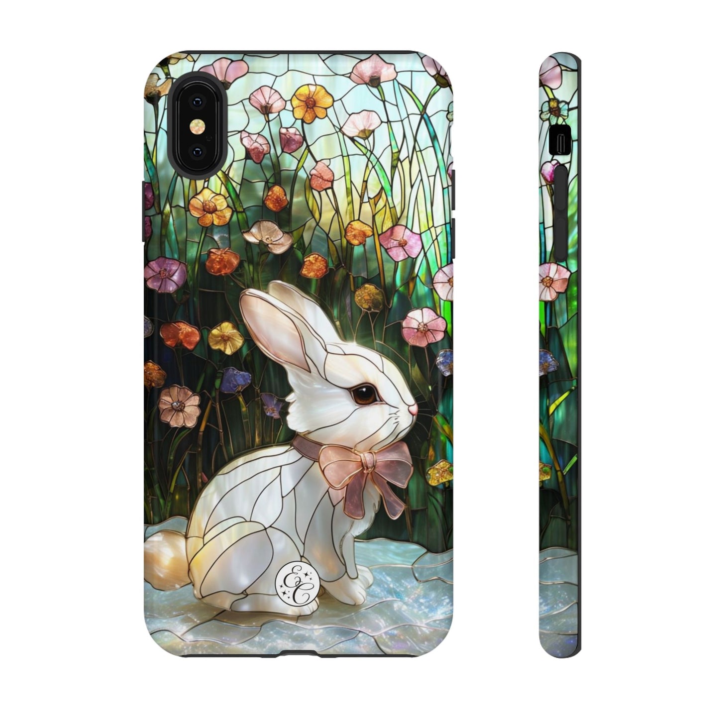 Easter Rabbit Stained Glass Tough Phone Case
