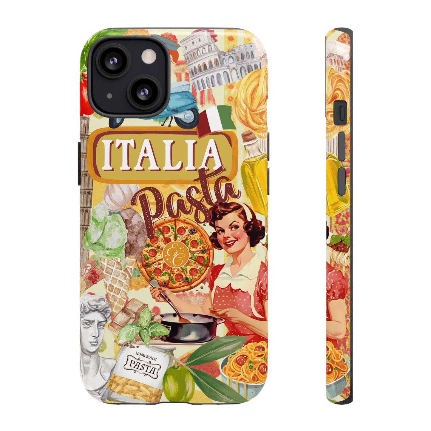 Italian Cuisine Collage Tough Phone Case