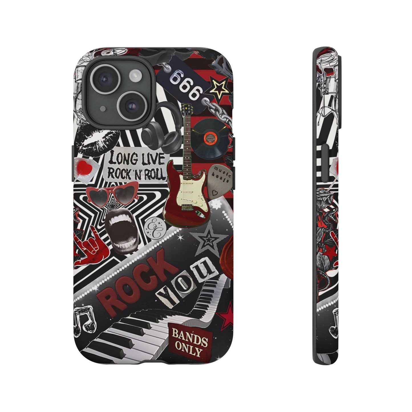 Rock and Roll Collage Tough Phone Case