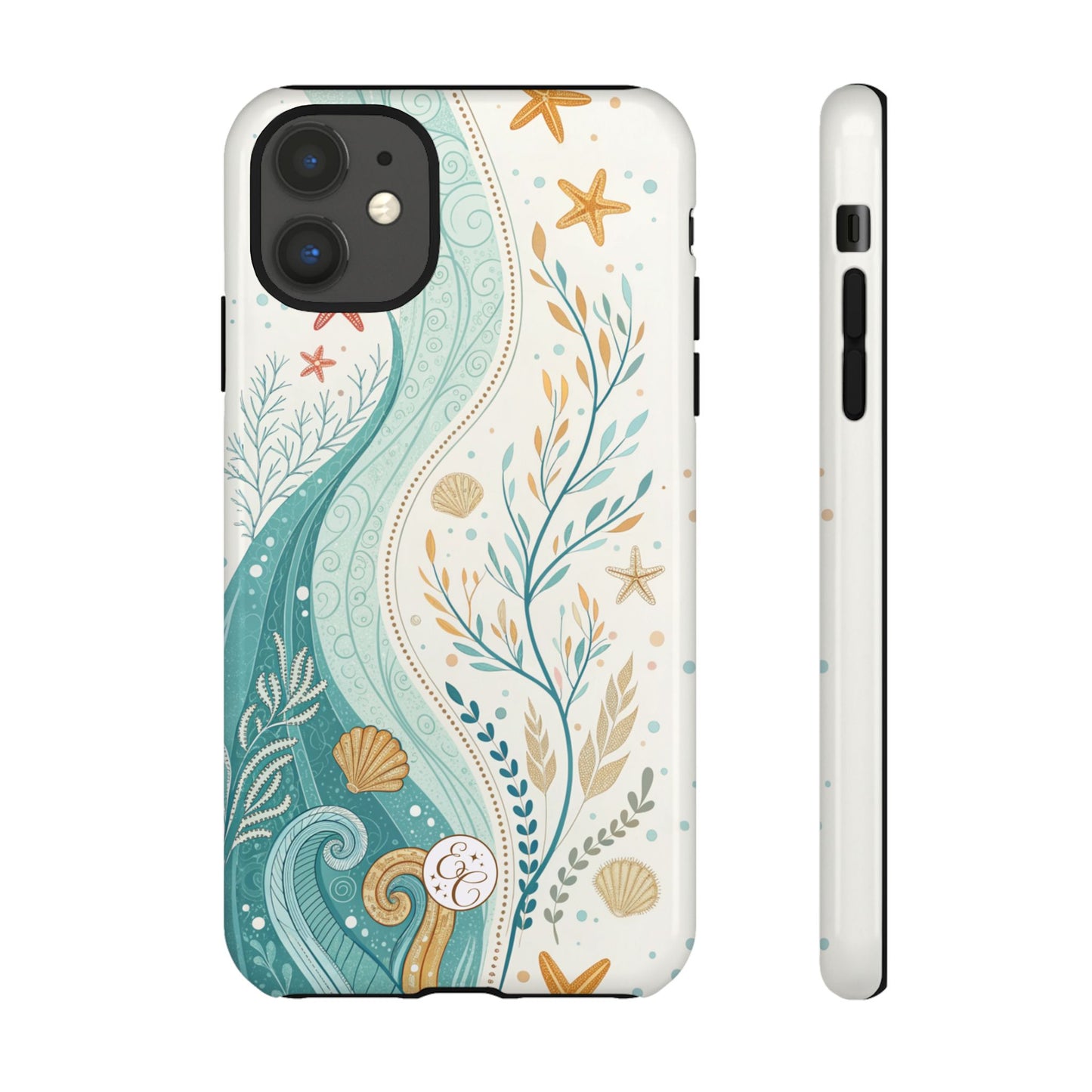 Ocean Boho Doodle Tough Phone Case